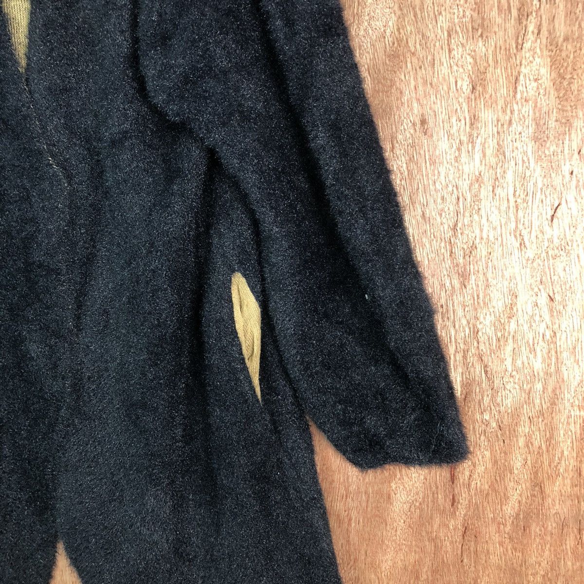 Japanese Brand × Vintage Dou Dou Black Shag Shaggy Fur Mohair Knitwear #6487 Size L / US 10 / IT 46 - 5 Thumbnail
