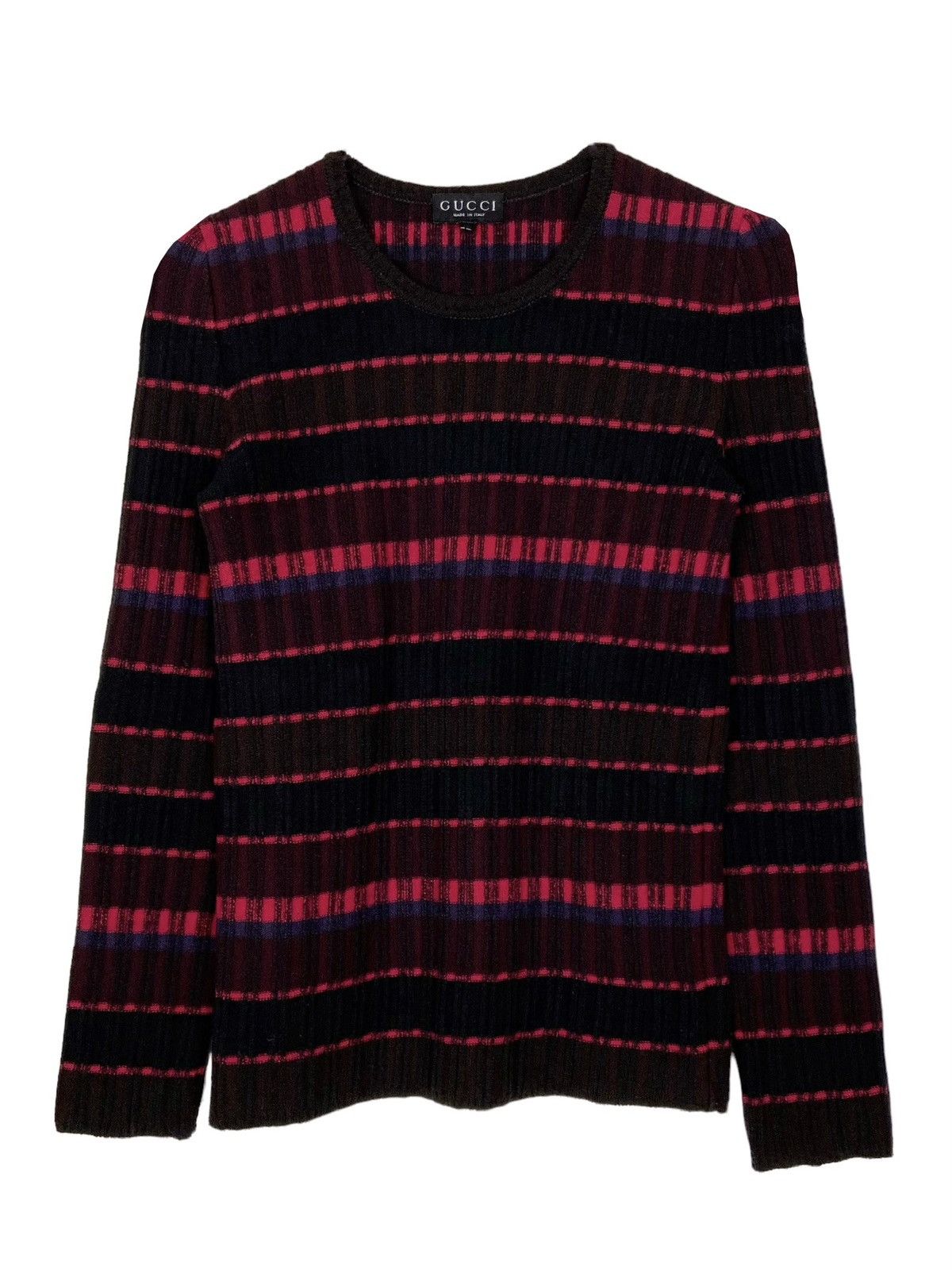 image of Gucci x Tom Ford 1996 Striped Knit Sweater (Archive/vintage), Men's (Size Medium)