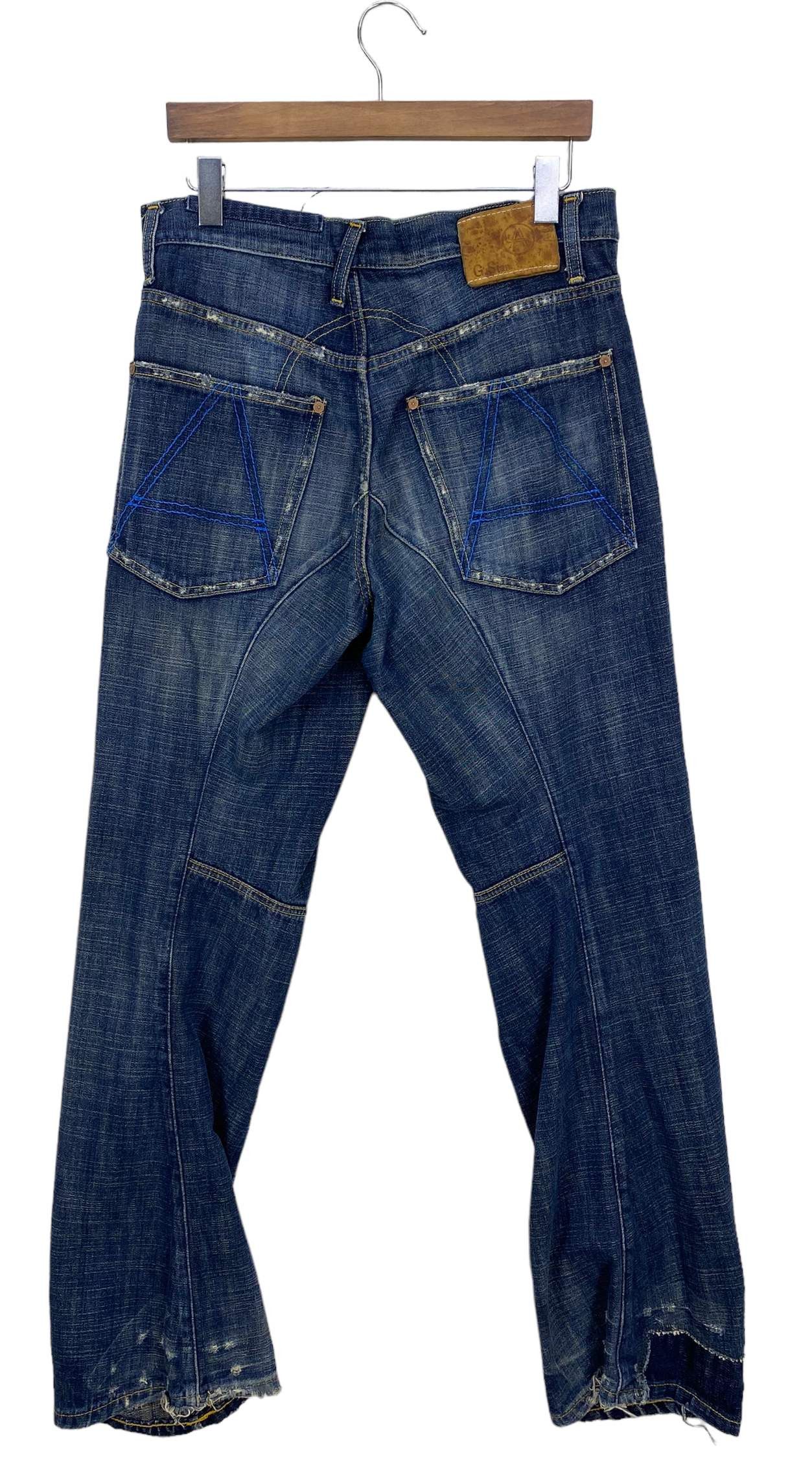 image of G Star Raw G-Star Jeans Distressed Jeans in Blue, Men's (Size 32)