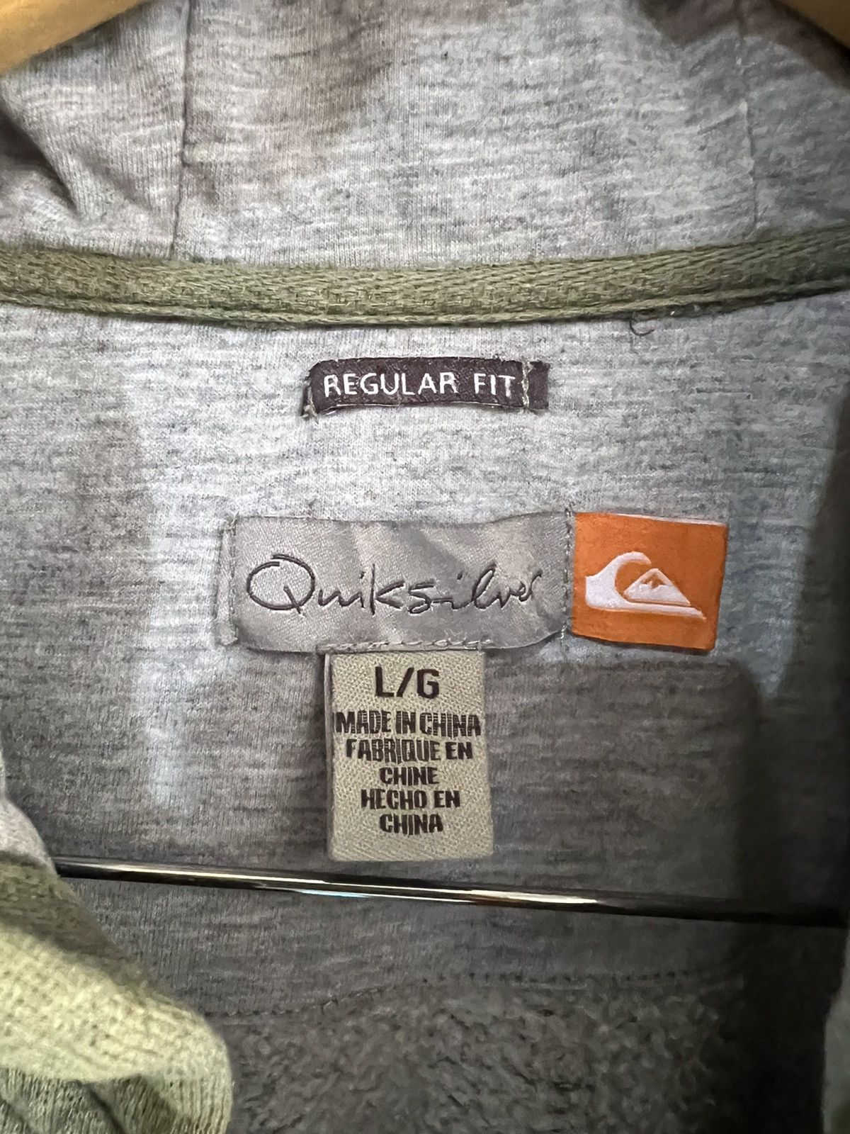Quiksilver 🔥Distressed Quiksilver Zipper Hoodies Size US L / EU 52-54 / 3 - 14 Thumbnail