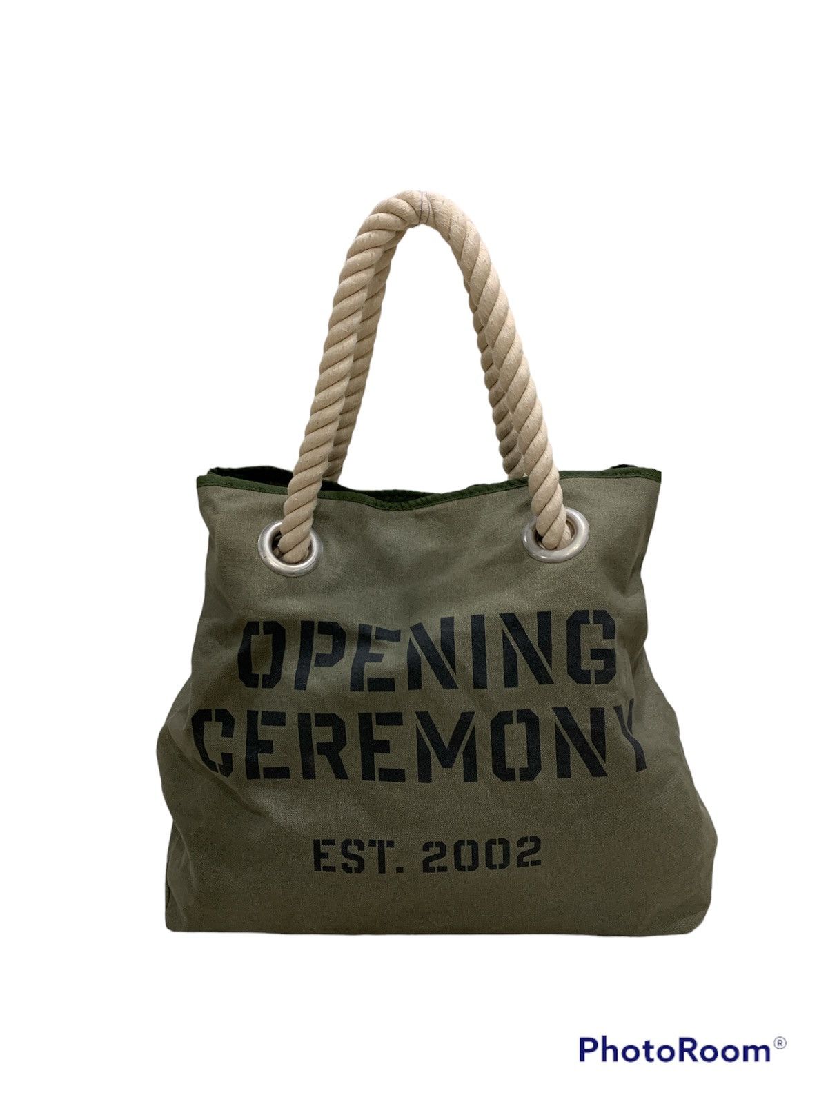 Opening Ceremony OPENING CEREMONY GREEN ARMY CAMO REVERSIBLE TOTE BAG Size ONE SIZE - 1 Thumbnail