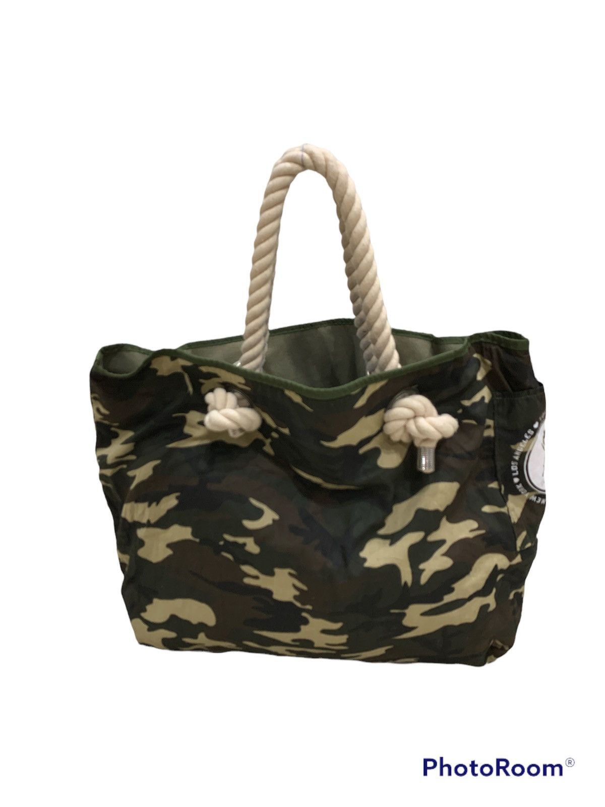 Opening Ceremony OPENING CEREMONY GREEN ARMY CAMO REVERSIBLE TOTE BAG Size ONE SIZE - 4 Thumbnail