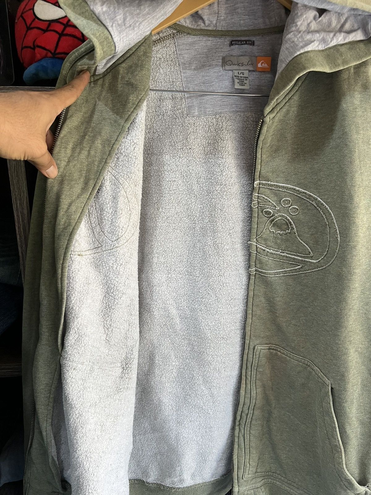 Quiksilver 🔥Distressed Quiksilver Zipper Hoodies Size US L / EU 52-54 / 3 - 12 Thumbnail