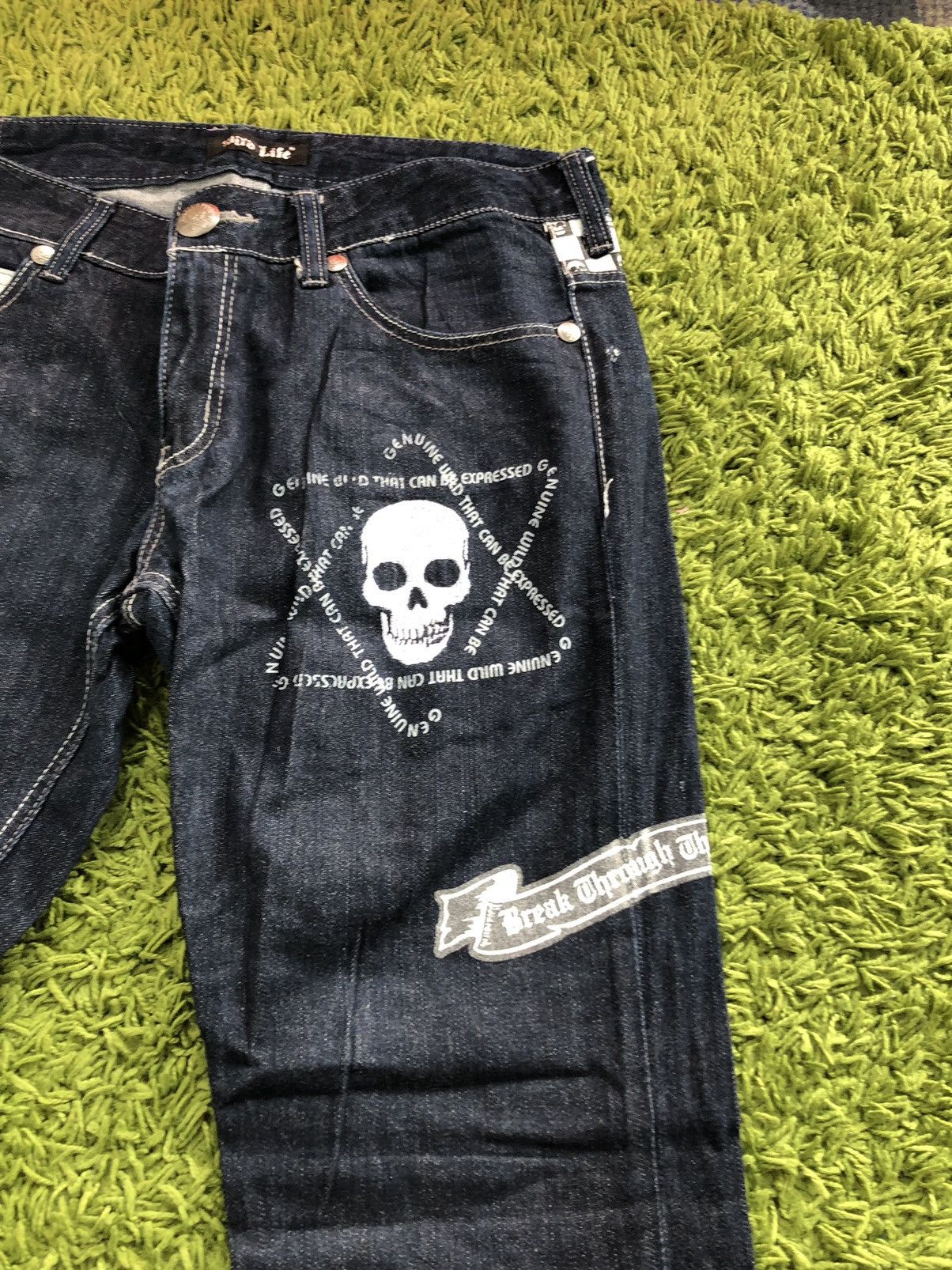 Undercover Skulls Bones Big Logo Jeans Denim Size US 34 / EU 50 - 3 Thumbnail