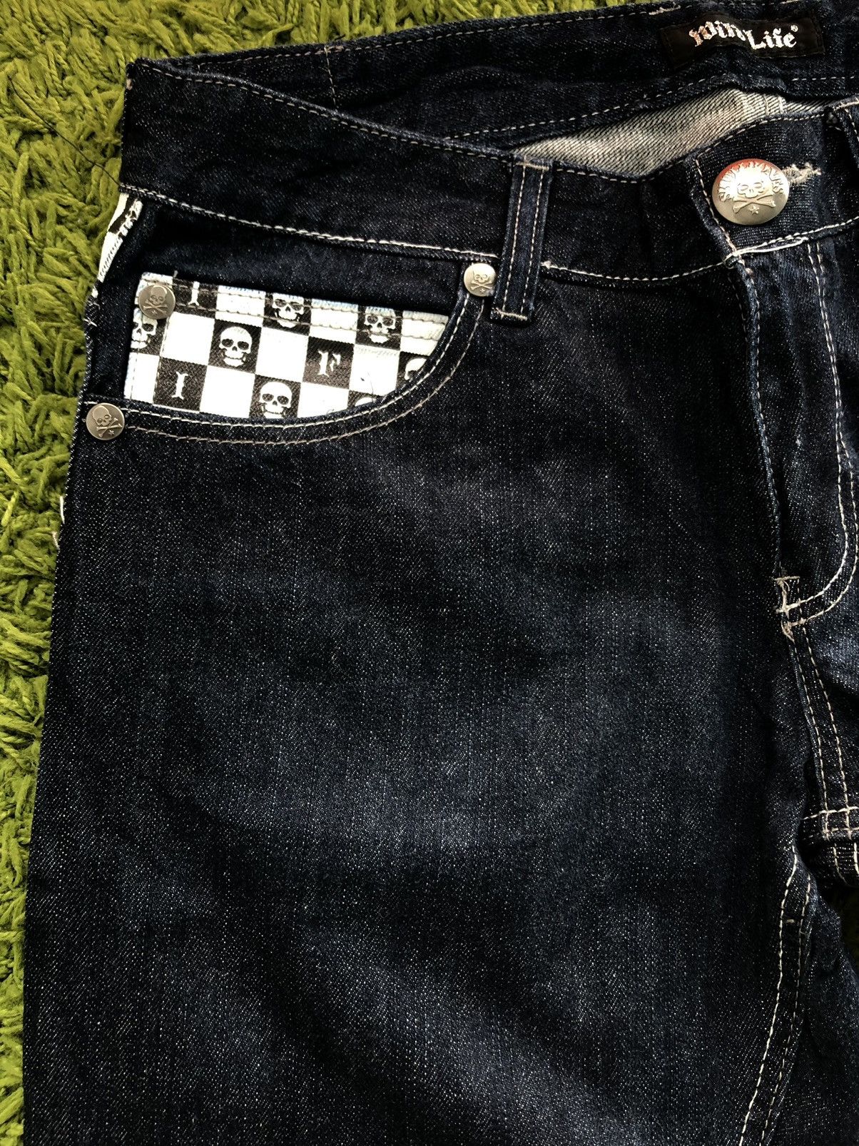 Undercover Skulls Bones Big Logo Jeans Denim Size US 34 / EU 50 - 4 Thumbnail