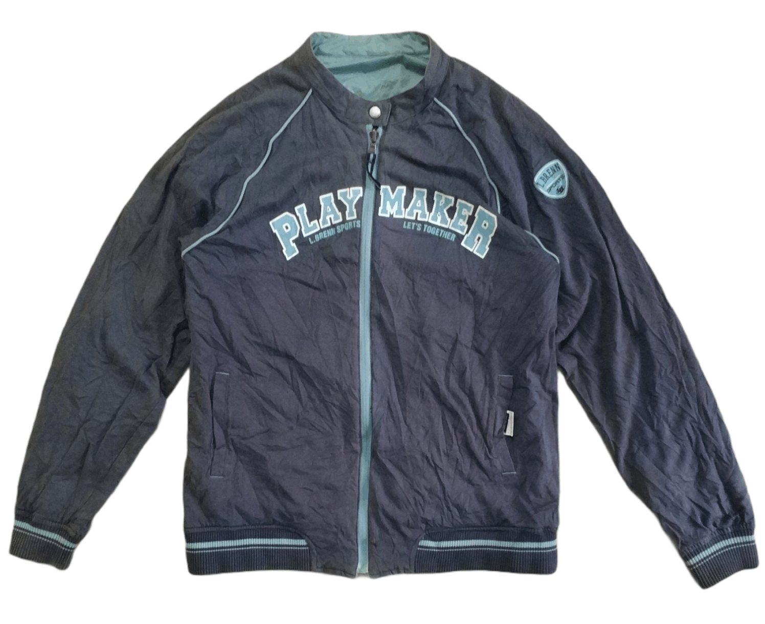🔥Sun Faded Reversible L. Brenn Playmaker Zipper Jacket
