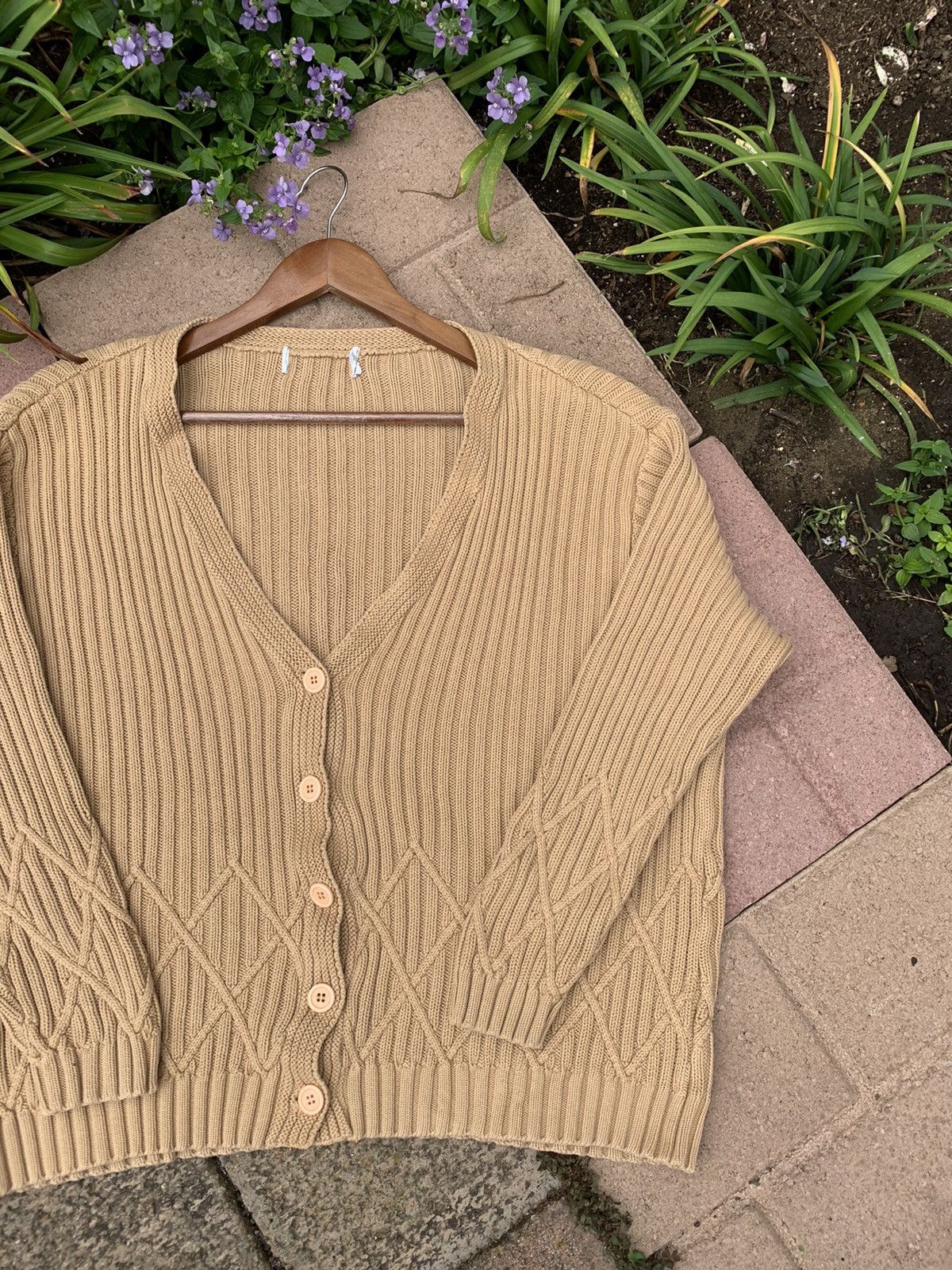 Japanese Brand RARE vintage hand knit cardigan sweater Size US M / EU 48-50 / 2 - 3 Thumbnail