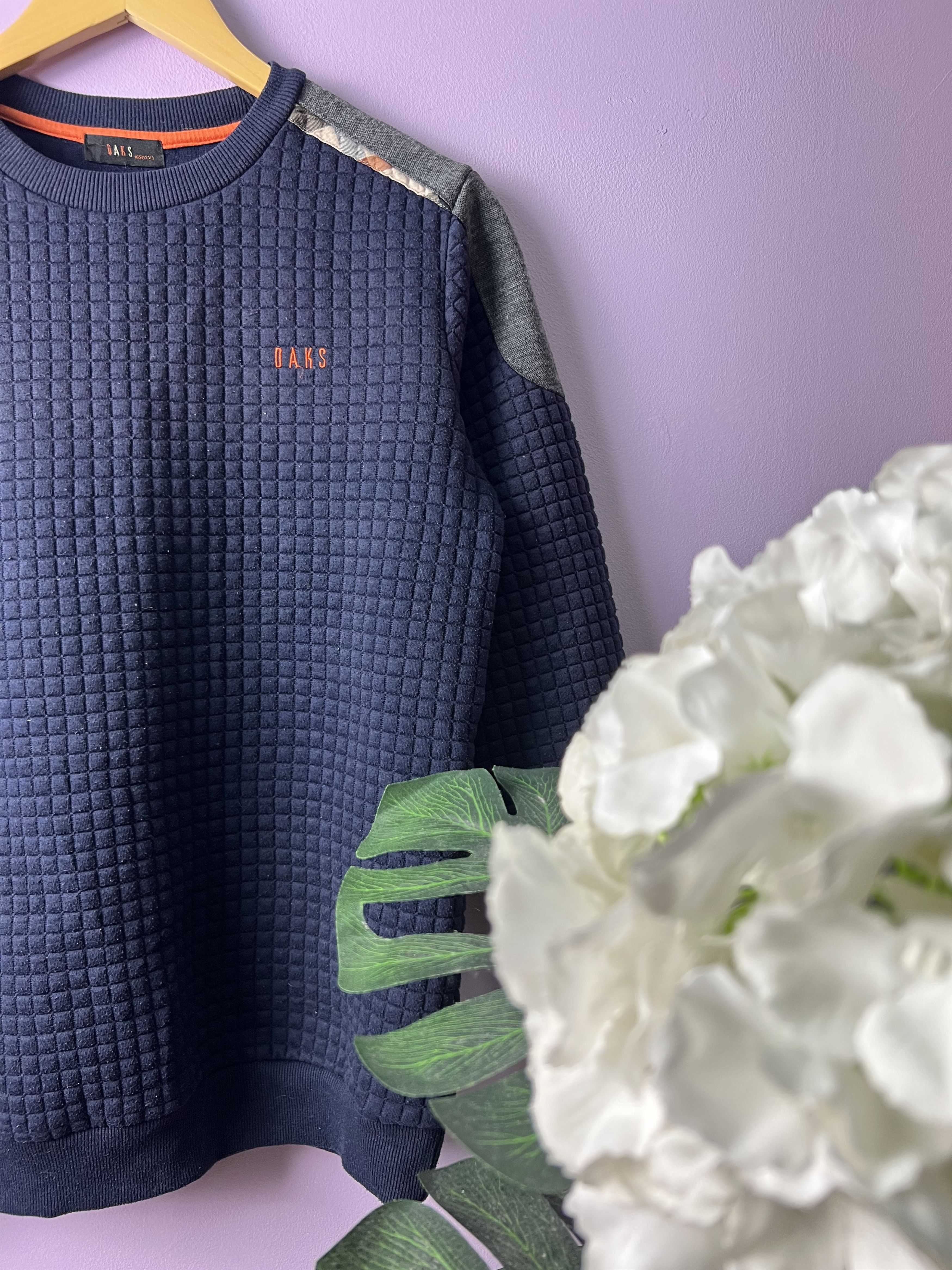 DAKS 🔥Vintage Daks London Shoulder Patch Crewneck Sweatshirts Size US S / EU 44-46 / 1 - 5 Thumbnail