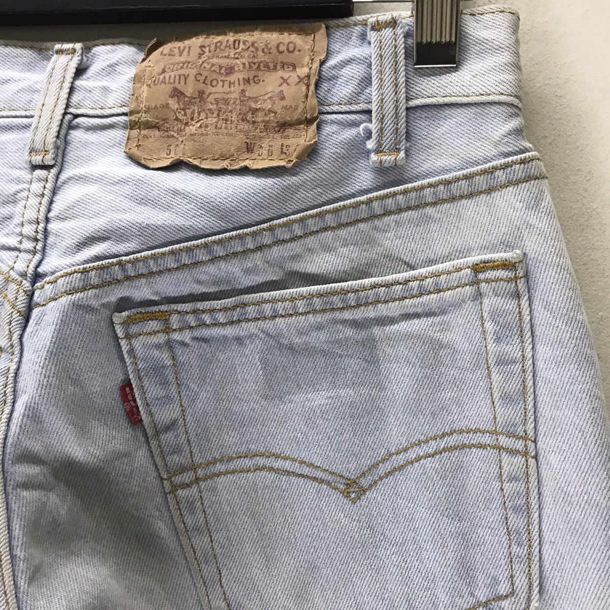 Levi's Vintage 80s Levis 501 Lightwash Jeans Size US 29 - 10 Thumbnail