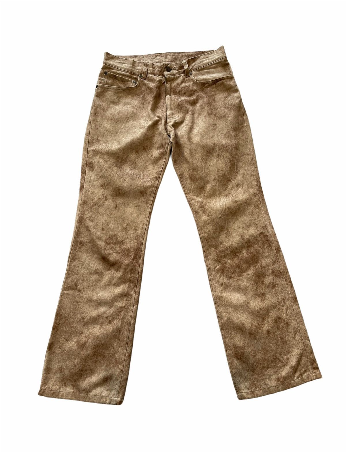 Japanese Brand MONSIEUR NICOLE MOLESKINE FLARE PANTS Size US 30 / EU 46 - 4 Thumbnail