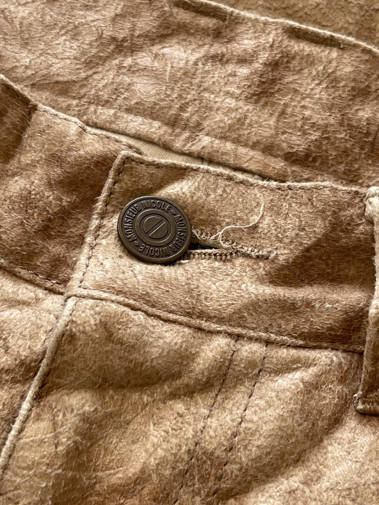Japanese Brand MONSIEUR NICOLE MOLESKINE FLARE PANTS Size US 30 / EU 46 - 7 Thumbnail