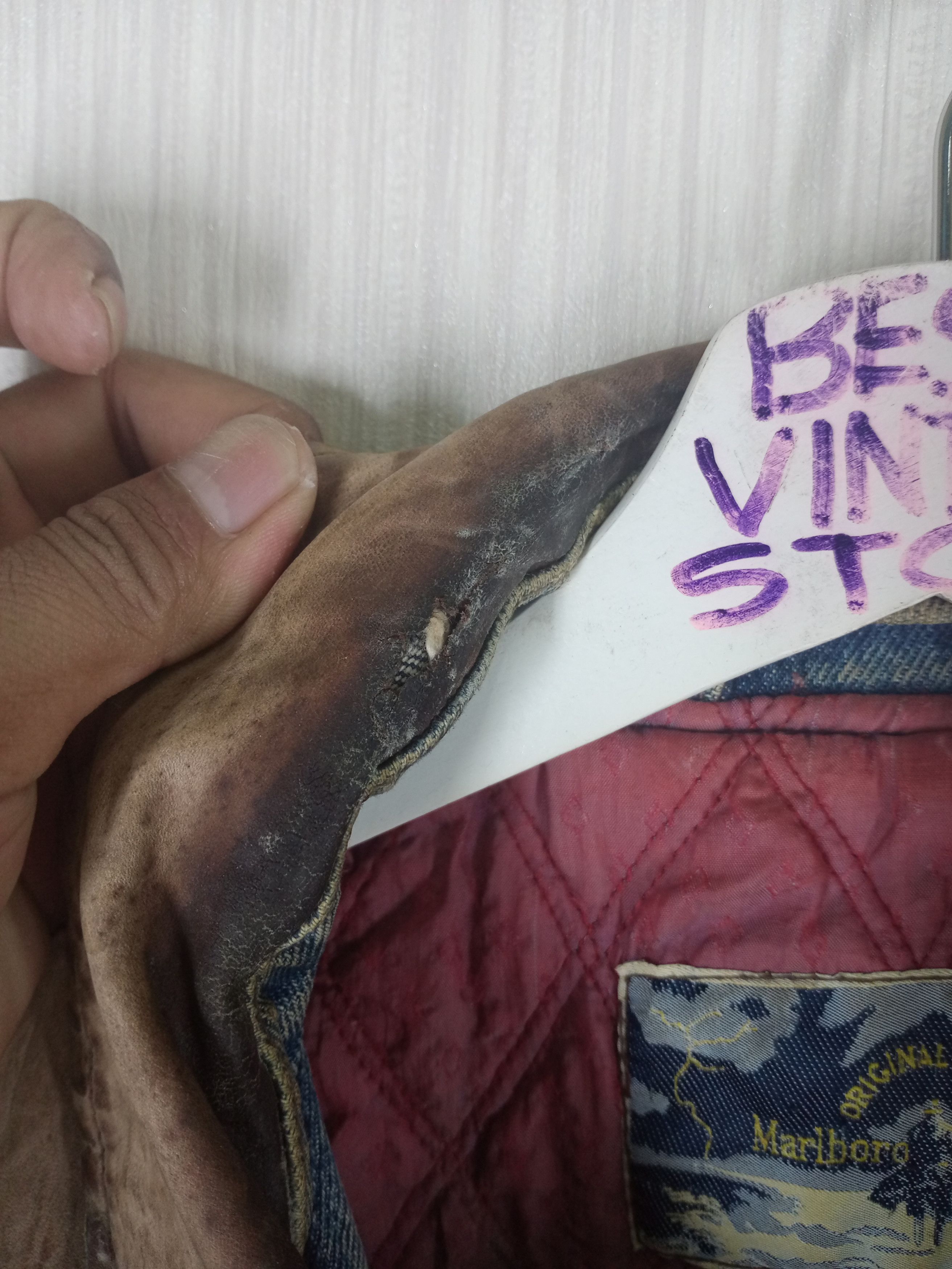 Marlboro Vintage 1980s Marlboro Classics Leather Jeans Jacket Size US L / EU 52-54 / 3 - 10 Thumbnail