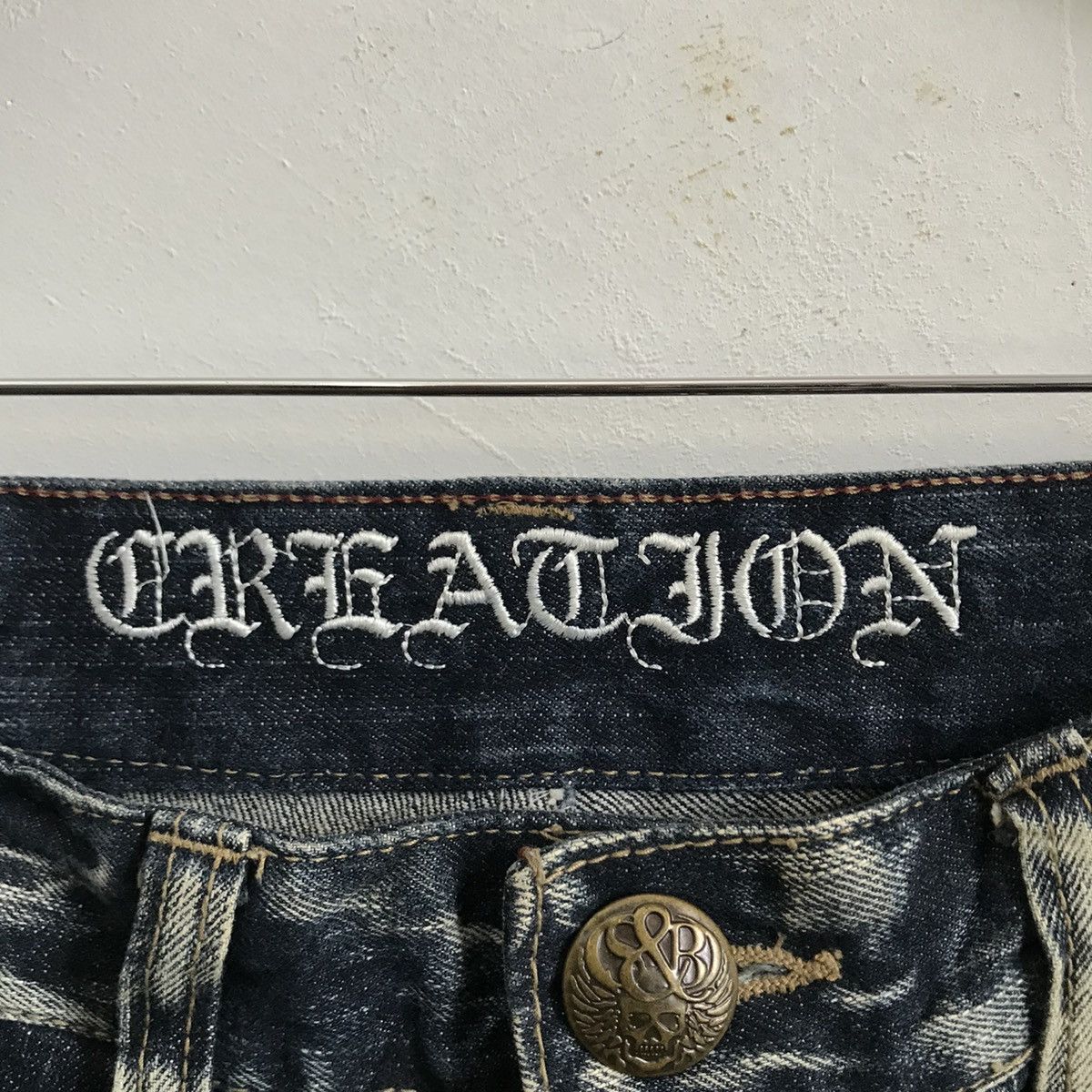 Hysteric Glamour Creation Skulls Japanese Brand Jeans Denim Size US 29 - 6 Thumbnail