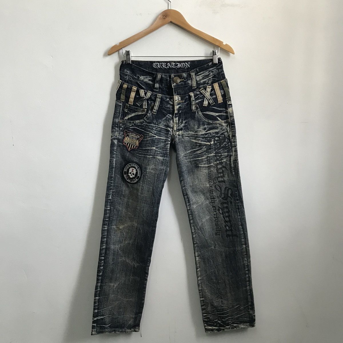 Hysteric Glamour Creation Skulls Japanese Brand Jeans Denim Size US 29 - 1 Thumbnail