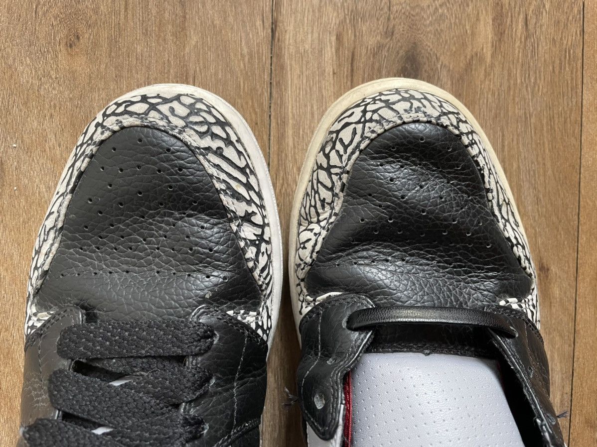Jordan Brand Size 10 Nike Air Jordan 1 Phat Low OG Black Cement 3 4 Mid Size US 10 / EU 43 - 4 Thumbnail
