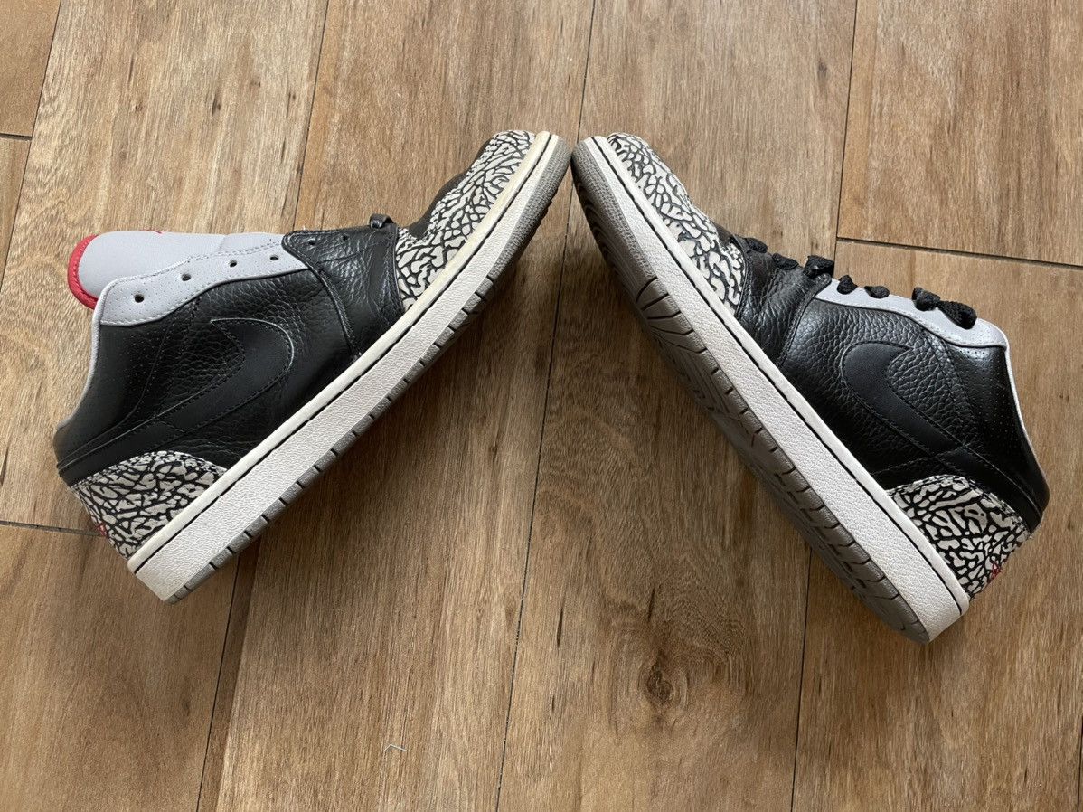Jordan Brand Size 10 Nike Air Jordan 1 Phat Low OG Black Cement 3 4 Mid Size US 10 / EU 43 - 8 Thumbnail