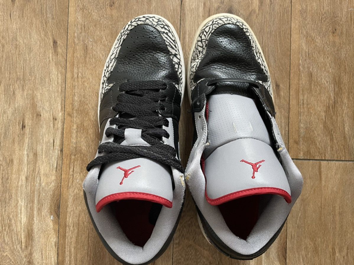 Jordan Brand Size 10 Nike Air Jordan 1 Phat Low OG Black Cement 3 4 Mid Size US 10 / EU 43 - 3 Thumbnail