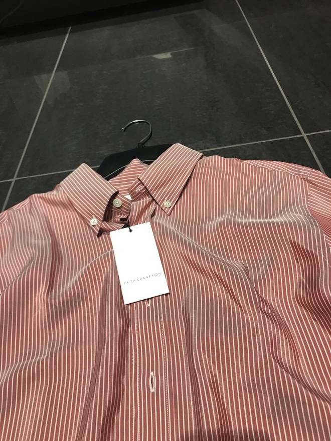 Faith Connexion S-M-L / Burgundy Button Up In Silk Size US M / EU 48-50 / 2 - 4 Thumbnail