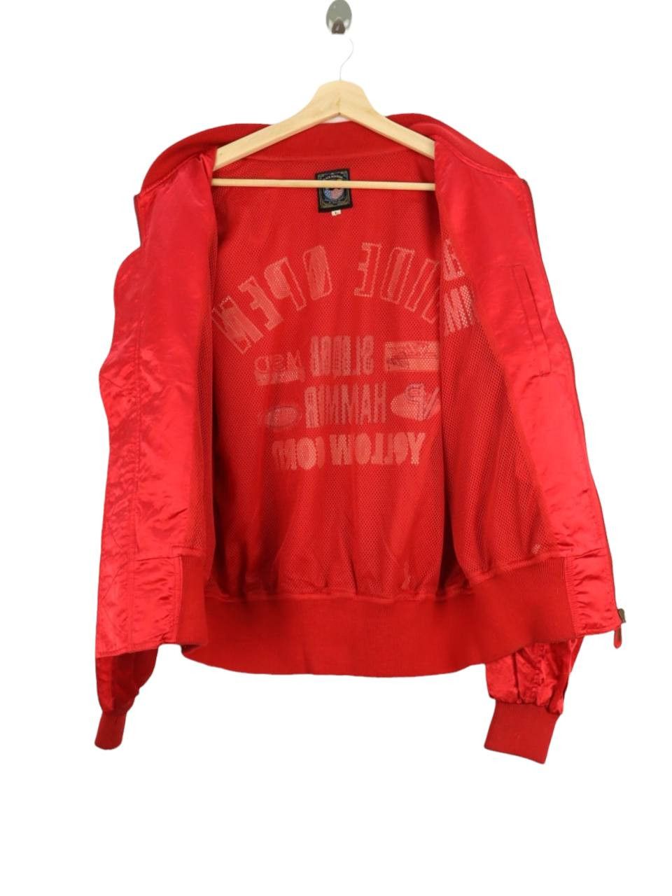 YELLOW CORN 'Sledge Hammer' Wide Open Spellout Racing Bomber Jacket Size US L / EU 52-54 / 3 - 3 Thumbnail