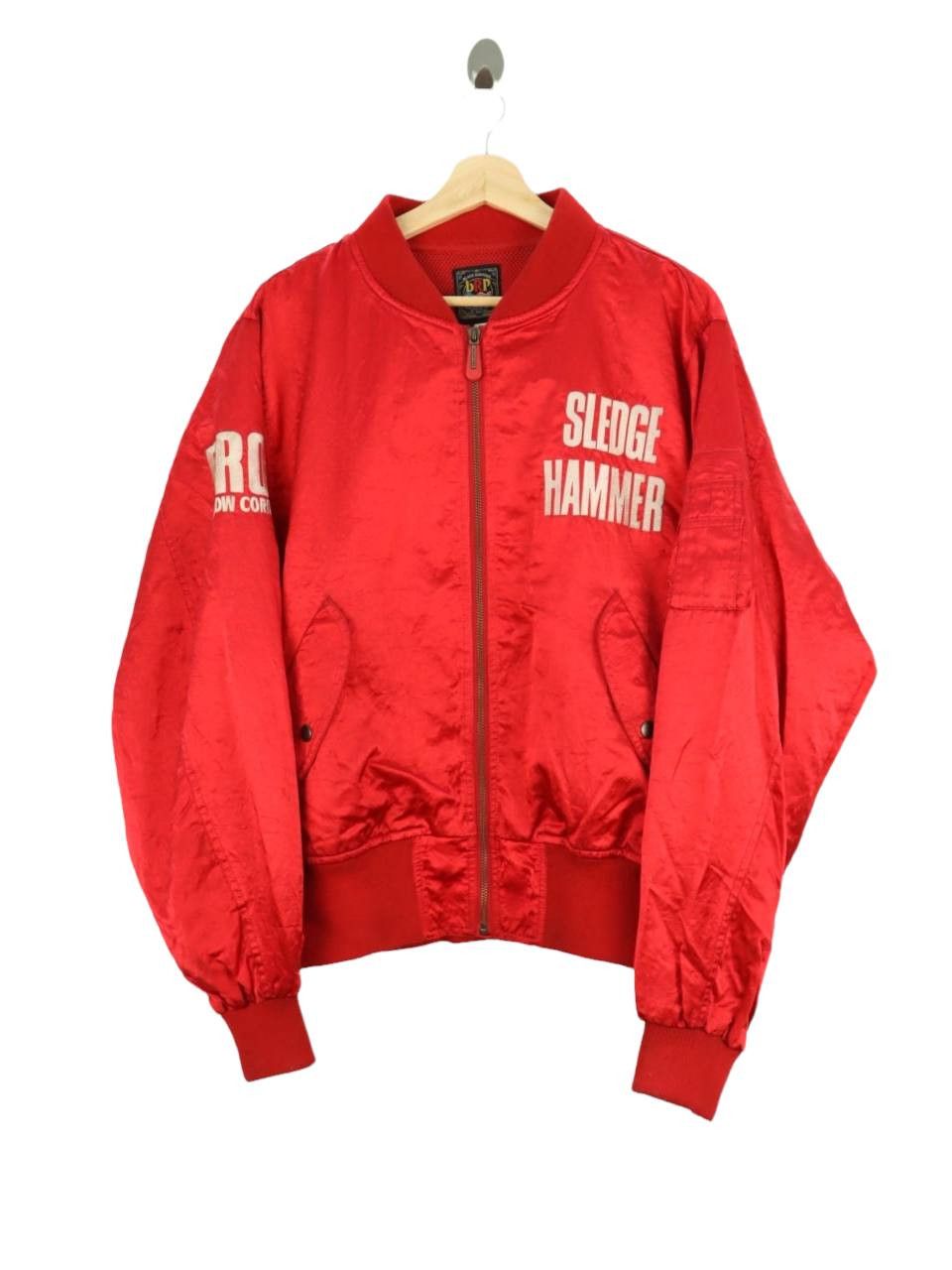 YELLOW CORN 'Sledge Hammer' Wide Open Spellout Racing Bomber Jacket Size US L / EU 52-54 / 3 - 2 Thumbnail