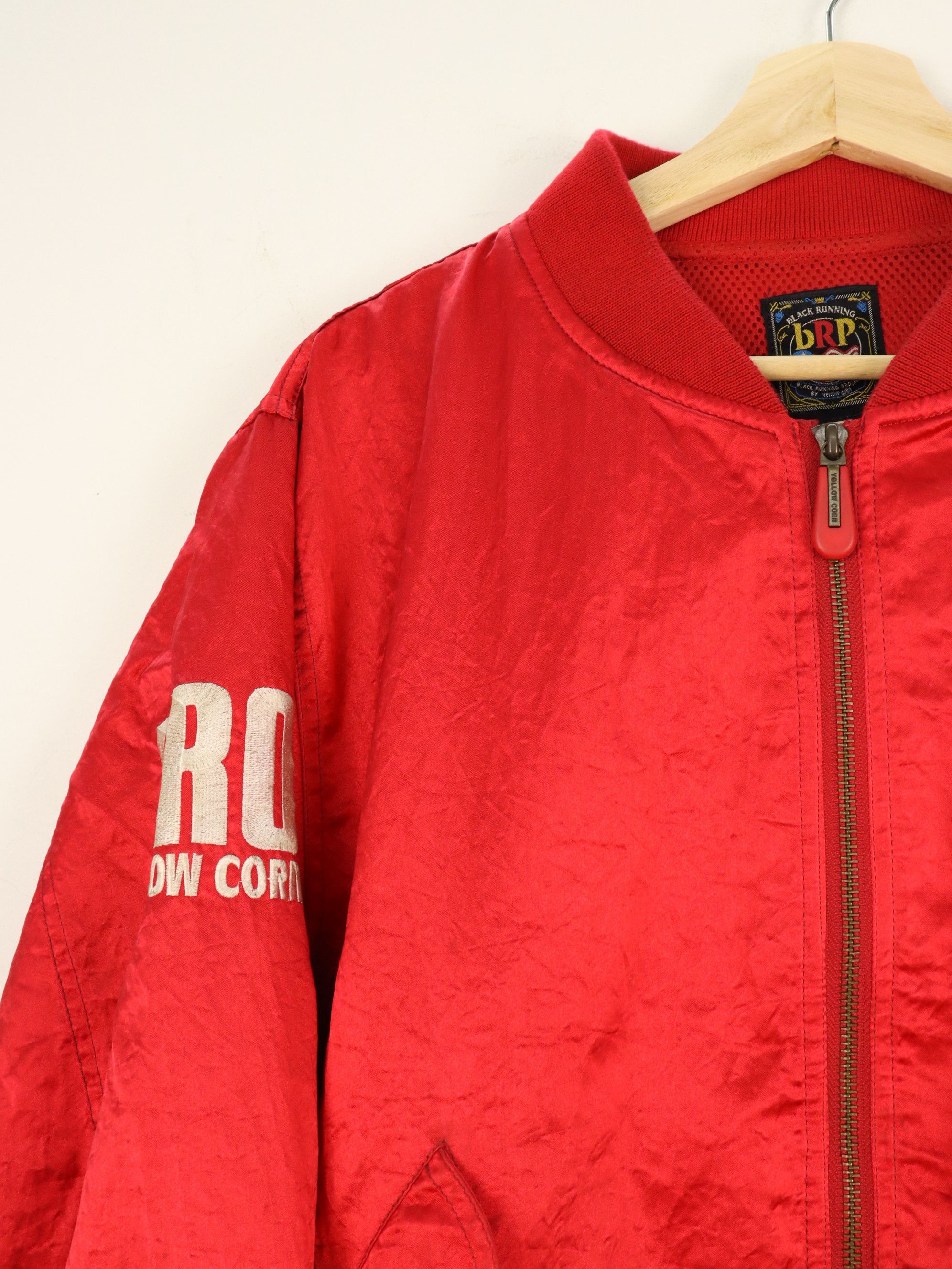 YELLOW CORN 'Sledge Hammer' Wide Open Spellout Racing Bomber Jacket Size US L / EU 52-54 / 3 - 4 Thumbnail