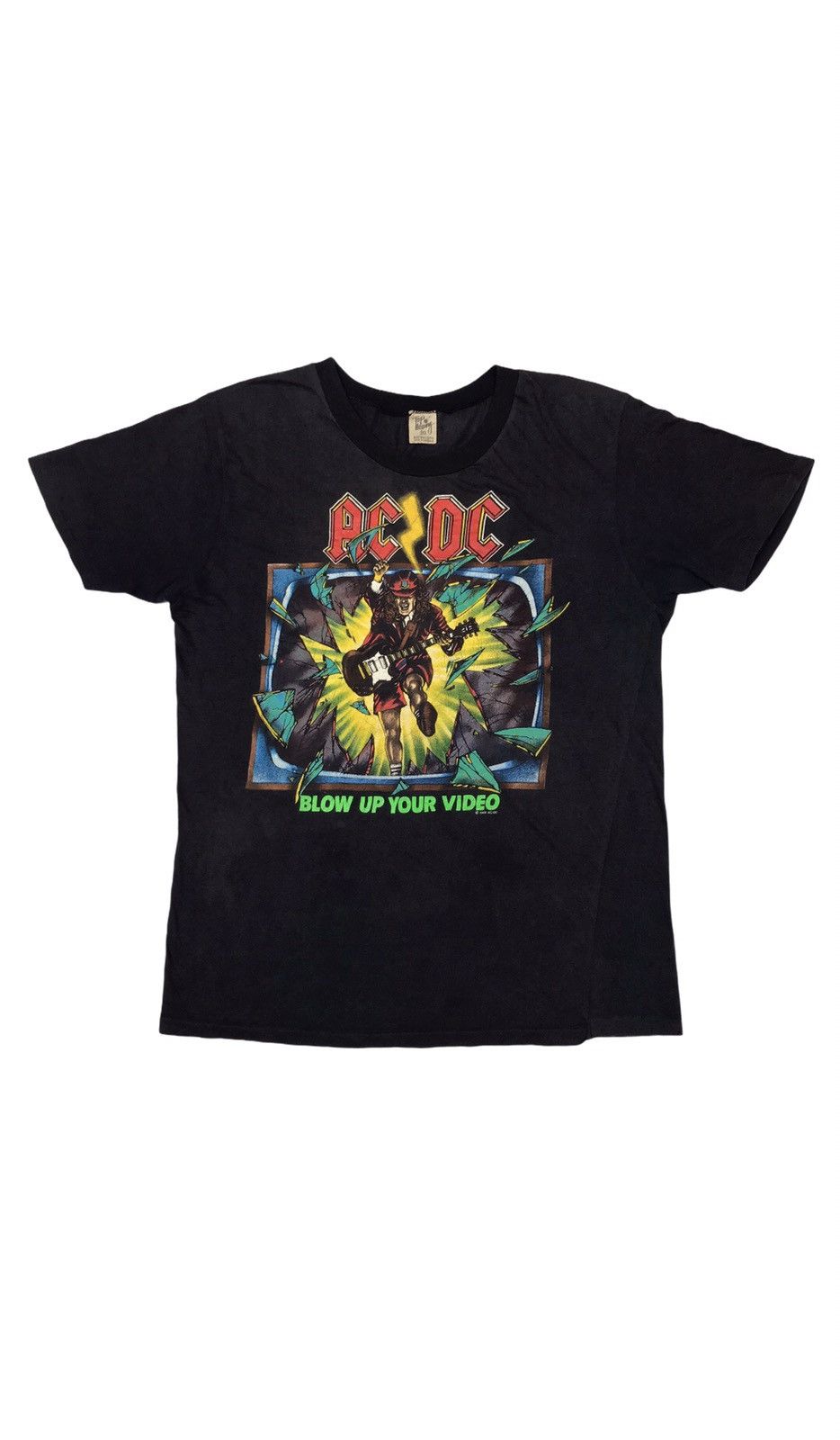 Rare vintage 80s AC/DC Blow up your video promo t-shirt