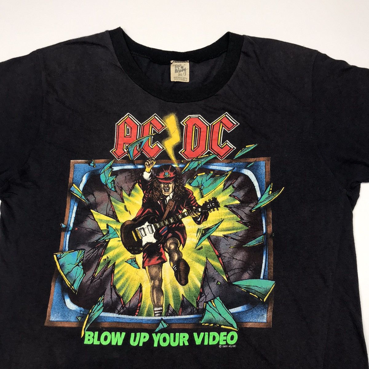 AC/DC × Band Tees × Vintage Rare vintage 80s AC/DC Blow up your video promo t-shirt Size US M / EU 48-50 / 2 - 3 Thumbnail