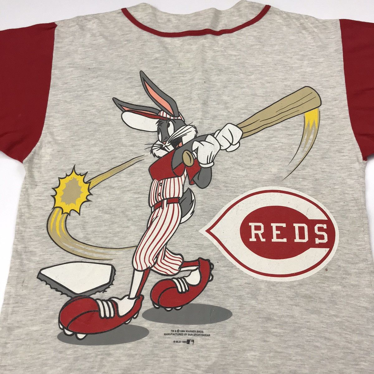 MLB × Vintage × Warner Bros Rare Vintage MLB REDS x WARNER BROS nice design shirt Size US L / EU 52-54 / 3 - 3 Thumbnail