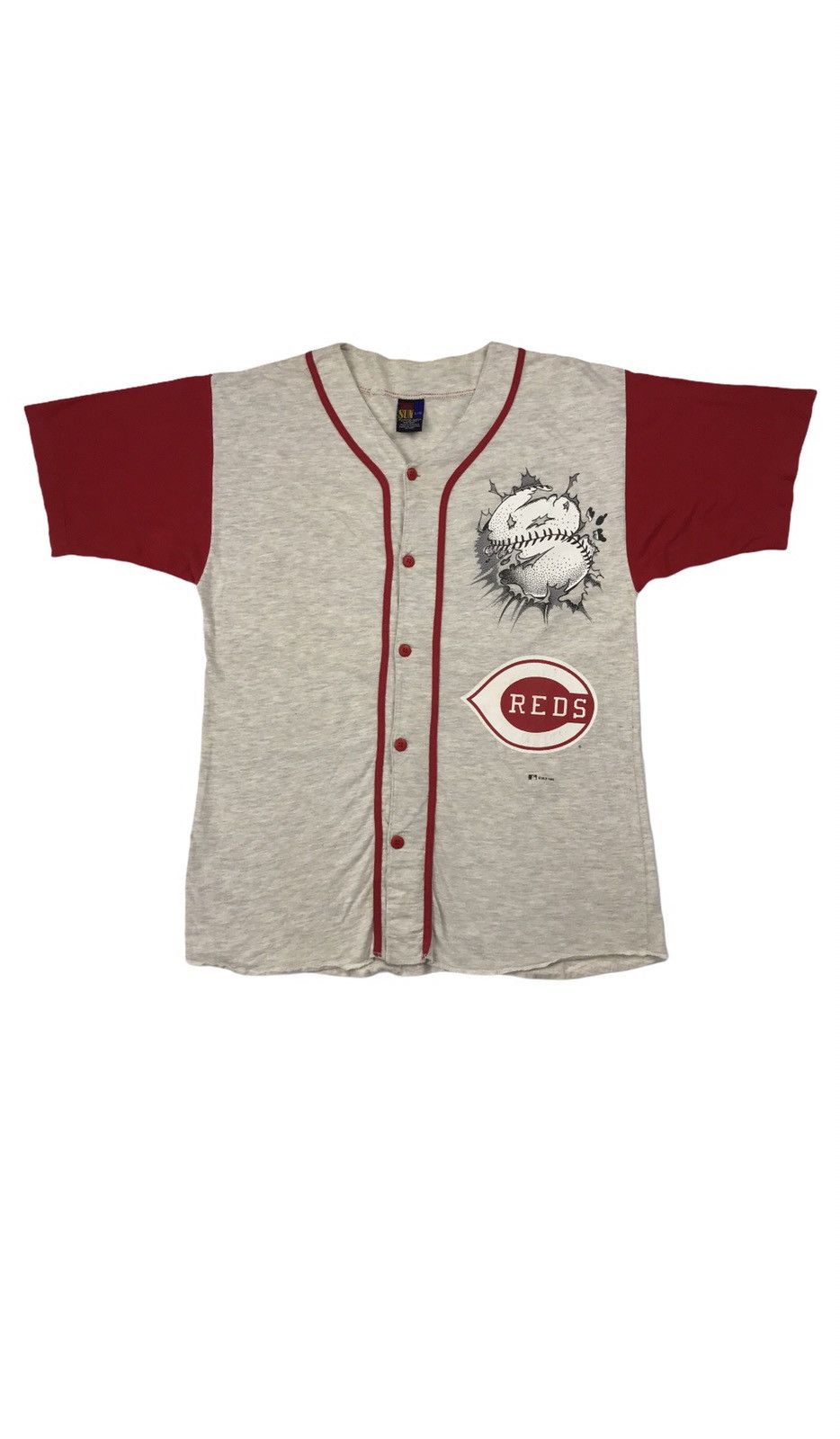 MLB × Vintage × Warner Bros Rare Vintage MLB REDS x WARNER BROS nice design shirt Size US L / EU 52-54 / 3 - 2 Thumbnail