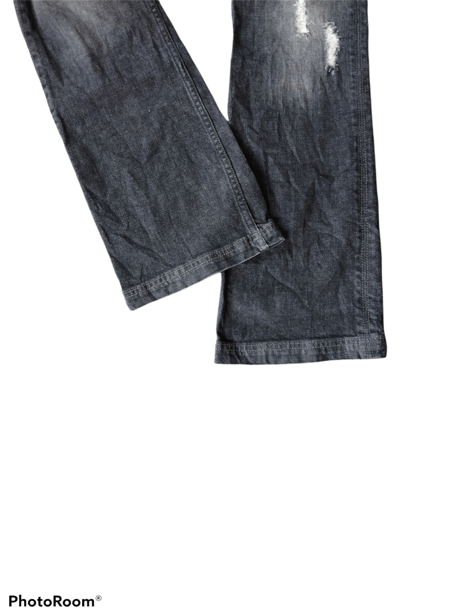 semanticdesign DiSTRESSED FLARE RIPED SEMANTIC DESIGN DENIM PANTS Size US 29 - 5 Thumbnail