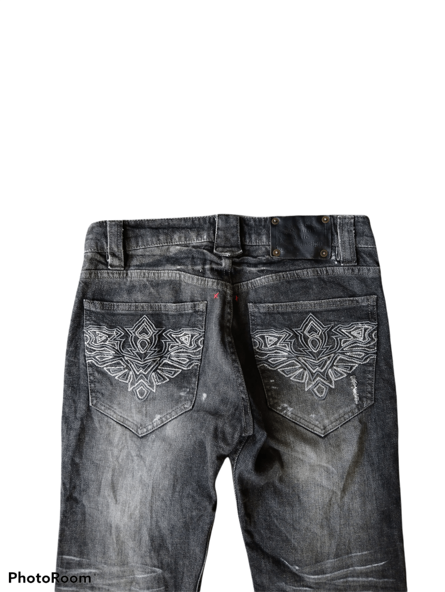 semanticdesign DiSTRESSED FLARE RIPED SEMANTIC DESIGN DENIM PANTS Size US 29 - 4 Thumbnail