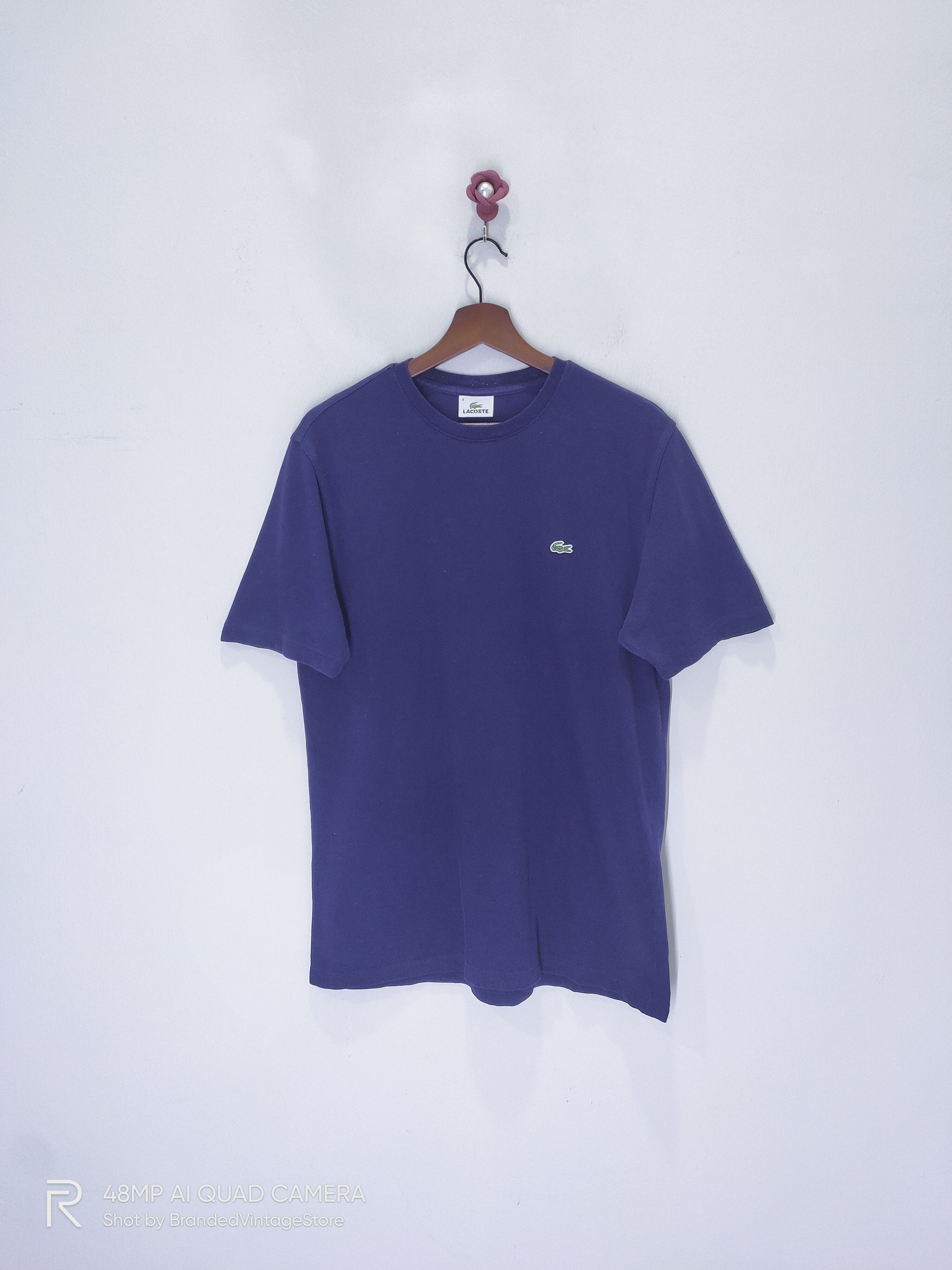 LACOSTE Crocodile Embroidery Logo Save Our Species Tshirt