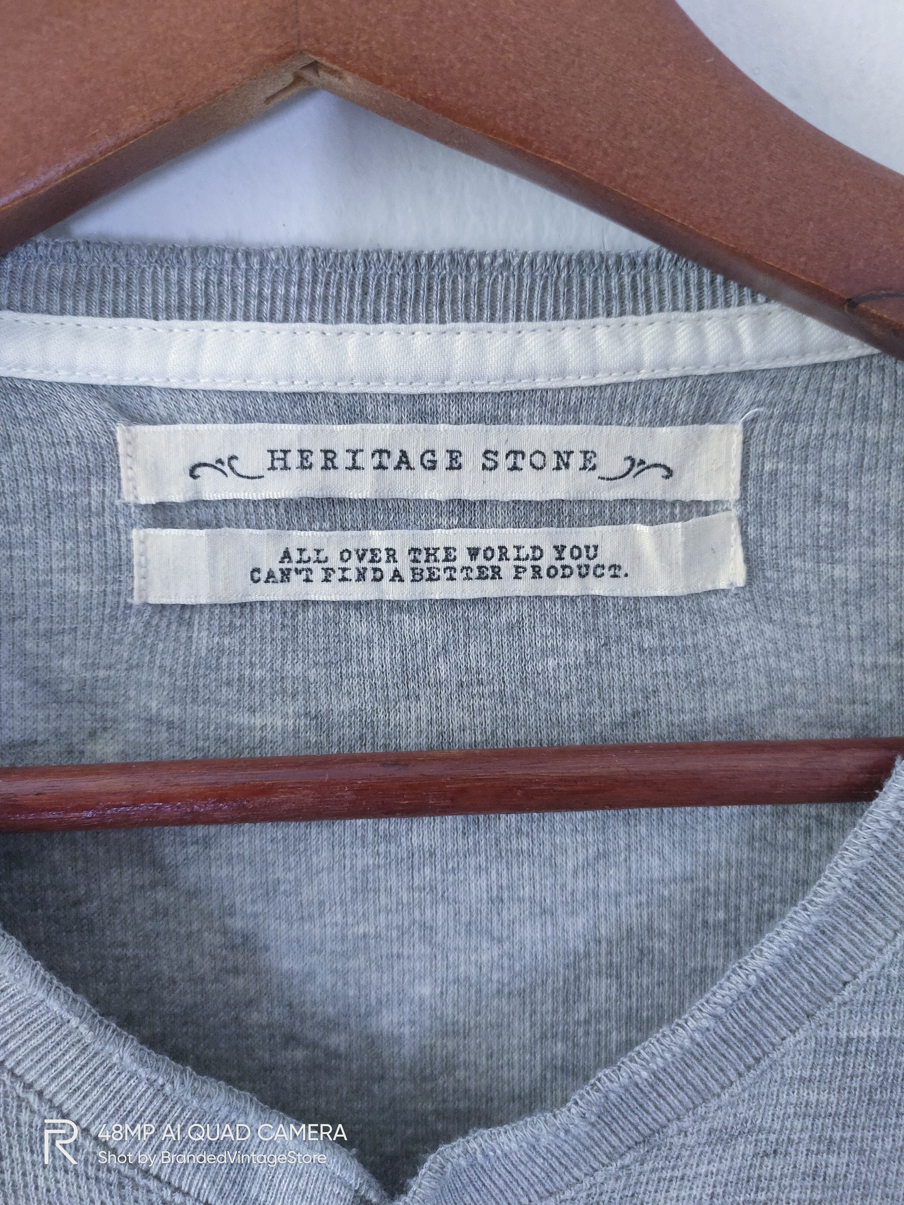 Heritage1981 HERITAGE STONE Unisex Slim Fit 3Q Half Button Sweatshirt Size S / US 4 / IT 40 - 8 Thumbnail