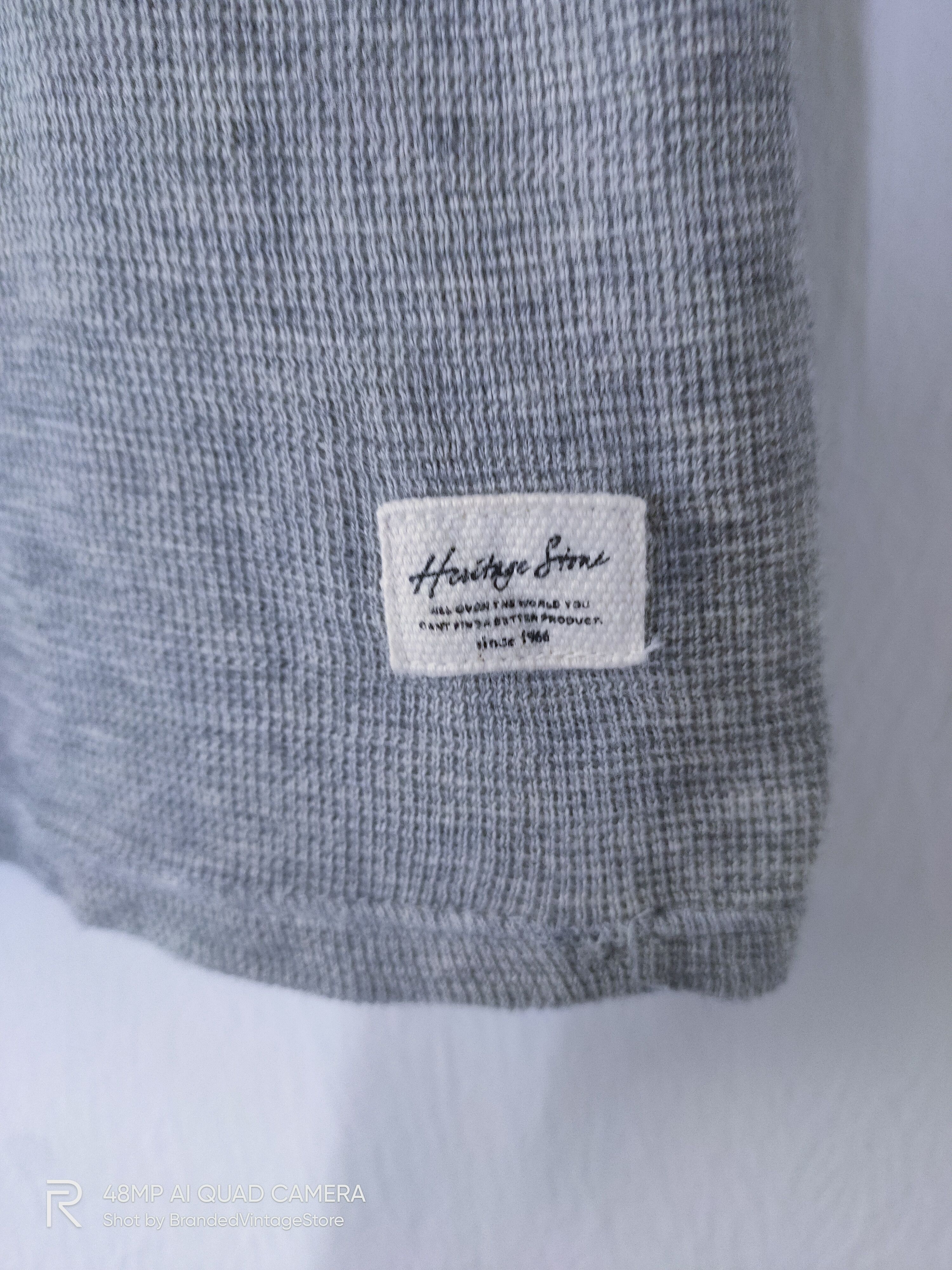 Heritage1981 HERITAGE STONE Unisex Slim Fit 3Q Half Button Sweatshirt Size S / US 4 / IT 40 - 9 Thumbnail