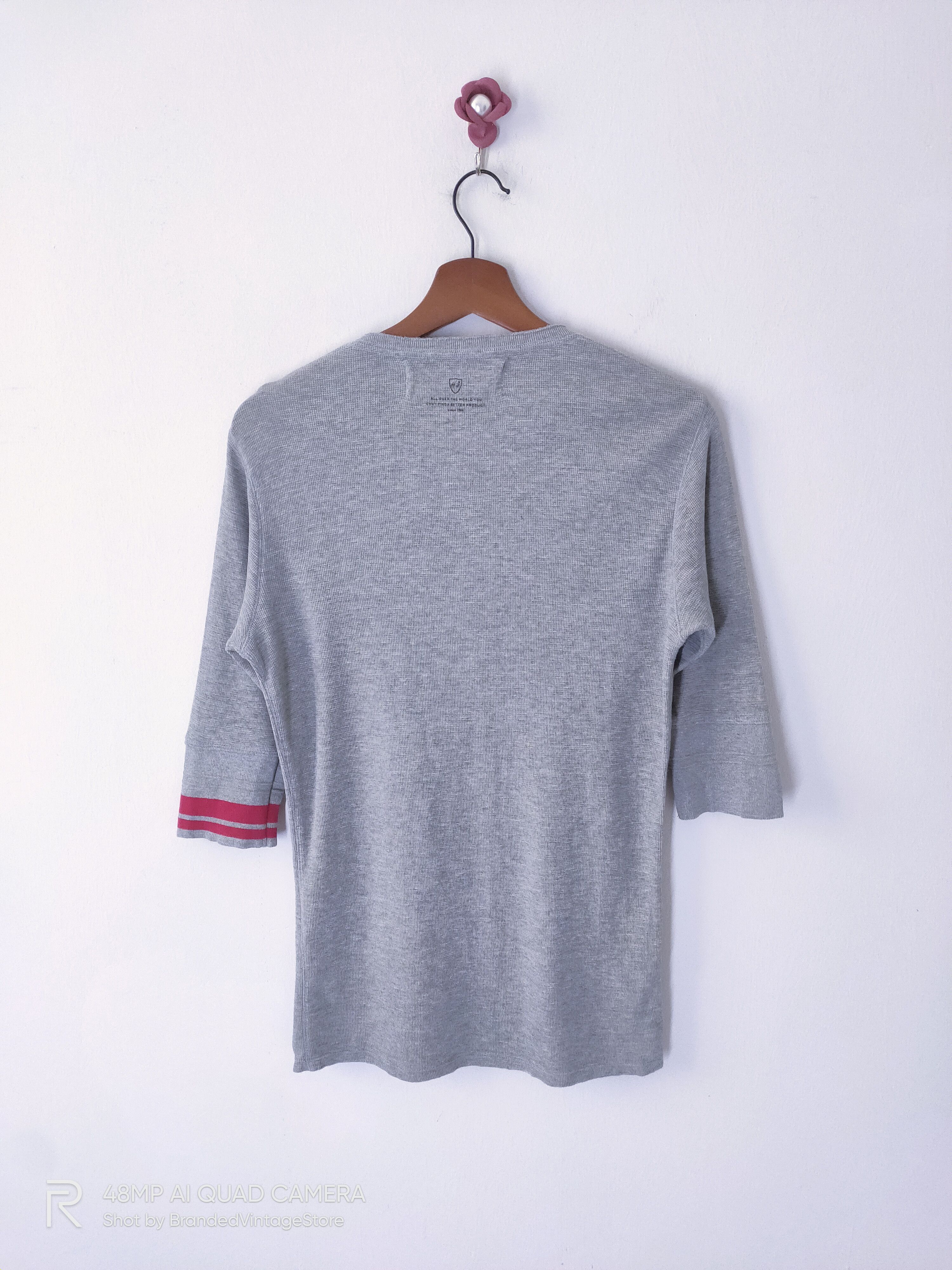 Heritage1981 HERITAGE STONE Unisex Slim Fit 3Q Half Button Sweatshirt Size S / US 4 / IT 40 - 2 Thumbnail