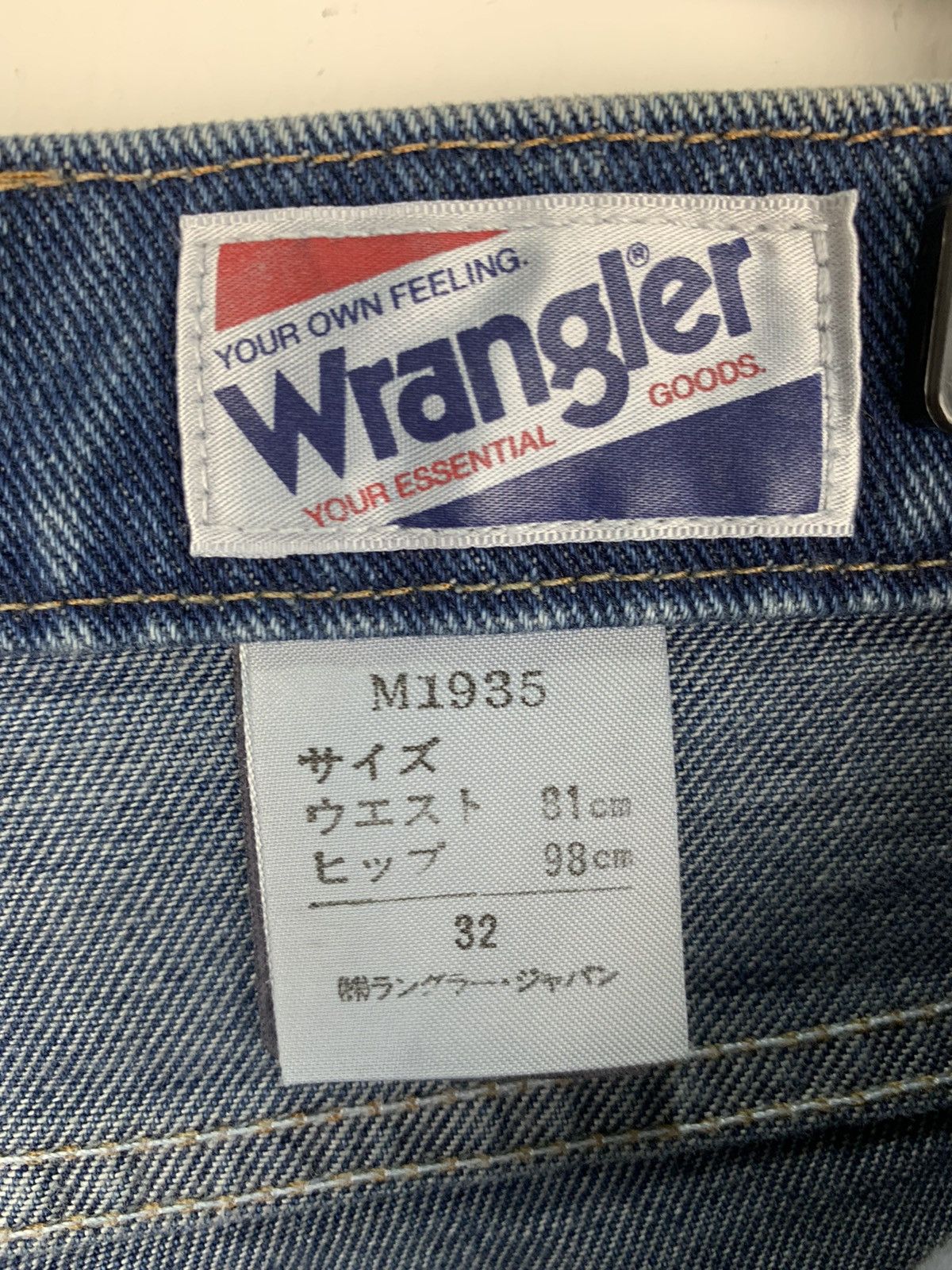 Japanese Brand × Wrangler Vintage 40s WRANGLER Deadstock Cowboy Distressed Denim Jean Size US 31 - 21 Thumbnail