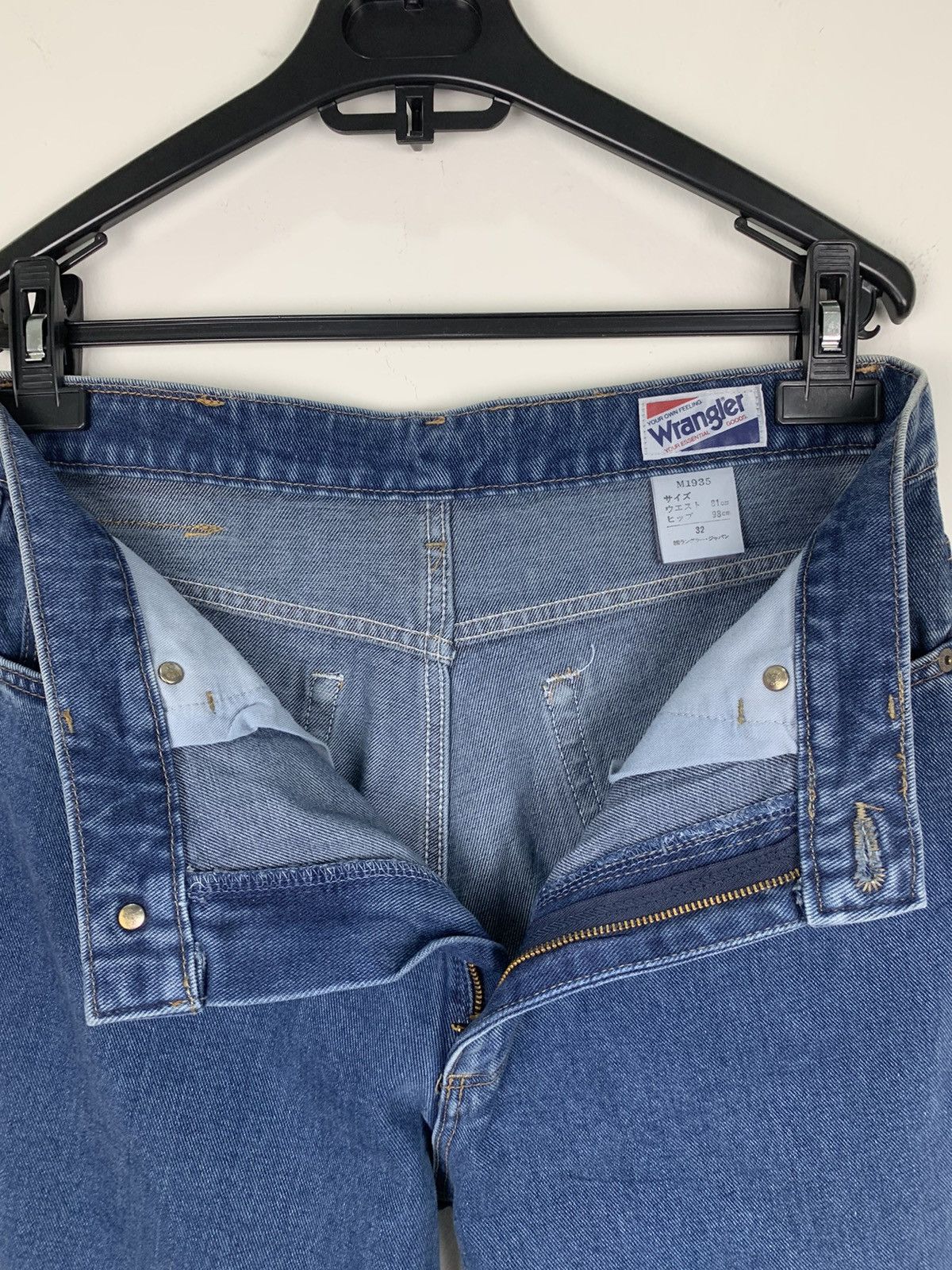 Japanese Brand × Wrangler Vintage 40s WRANGLER Deadstock Cowboy Distressed Denim Jean Size US 31 - 18 Thumbnail