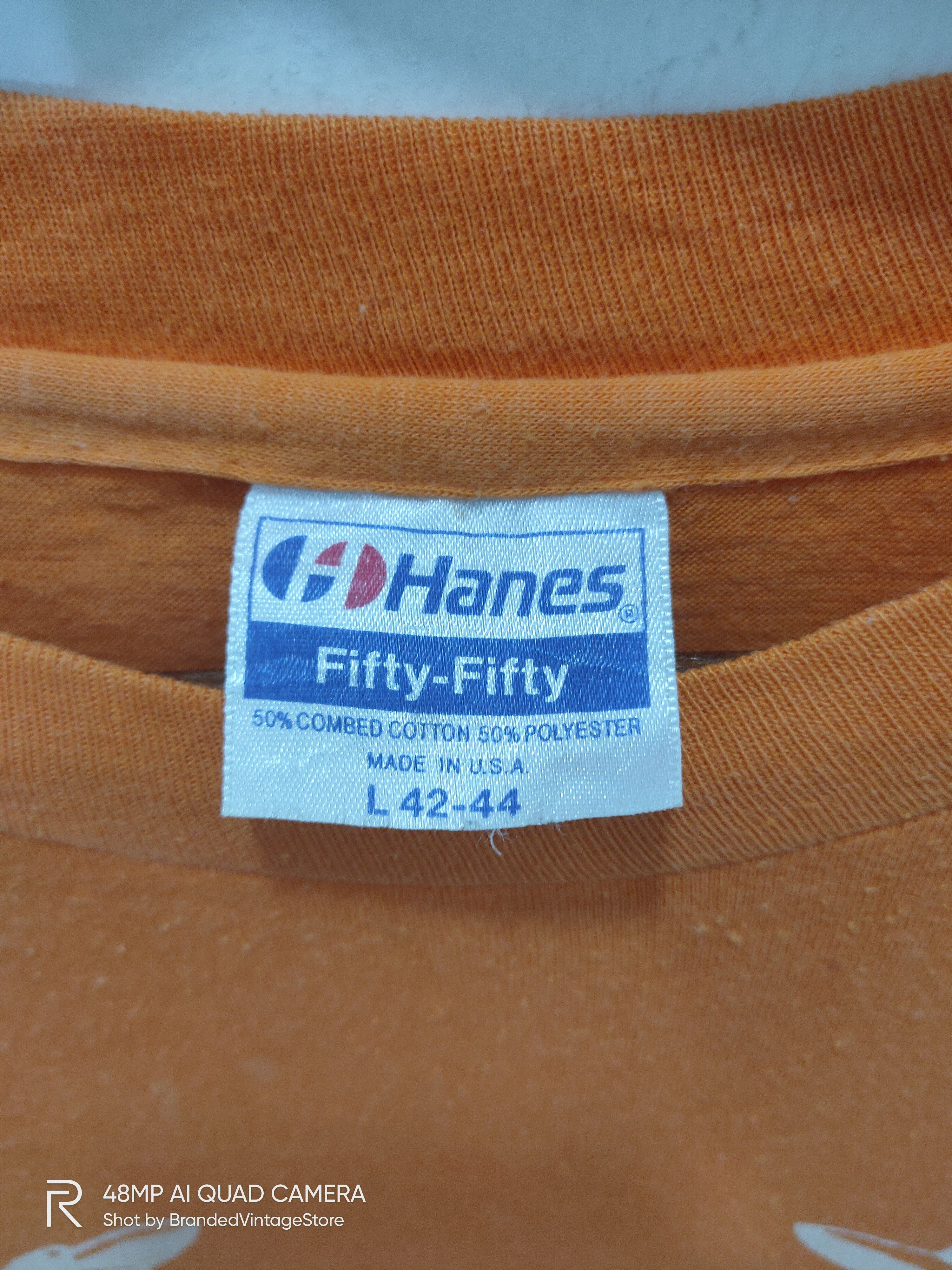 Cadillac × Hanes × Porsche Design Vintag HANES Cadillac Brayton Racing Team Single Stitch Tee Size US L / EU 52-54 / 3 - 3 Thumbnail