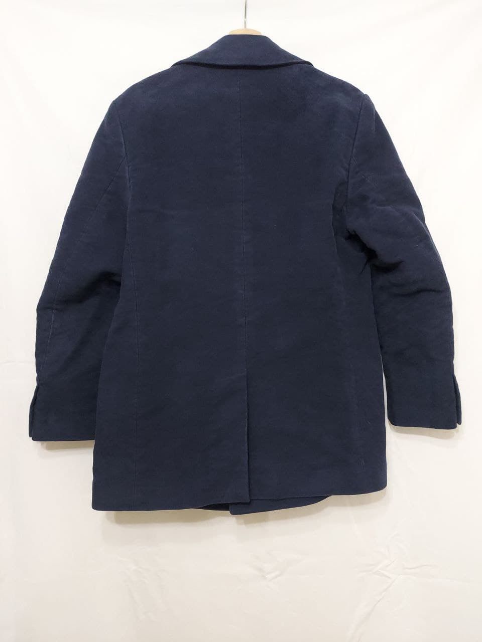 Helmut Lang Late 90s Moleskin Peacoat Size US M / EU 48-50 / 2 - 2 Thumbnail