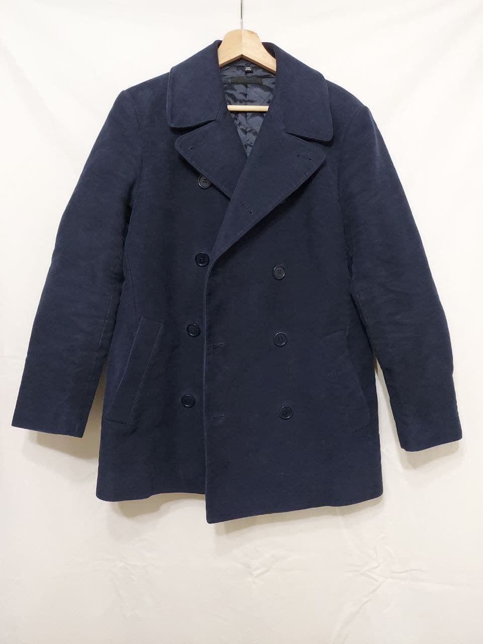 Helmut Lang Late 90s Moleskin Peacoat Size US M / EU 48-50 / 2 - 1 Thumbnail