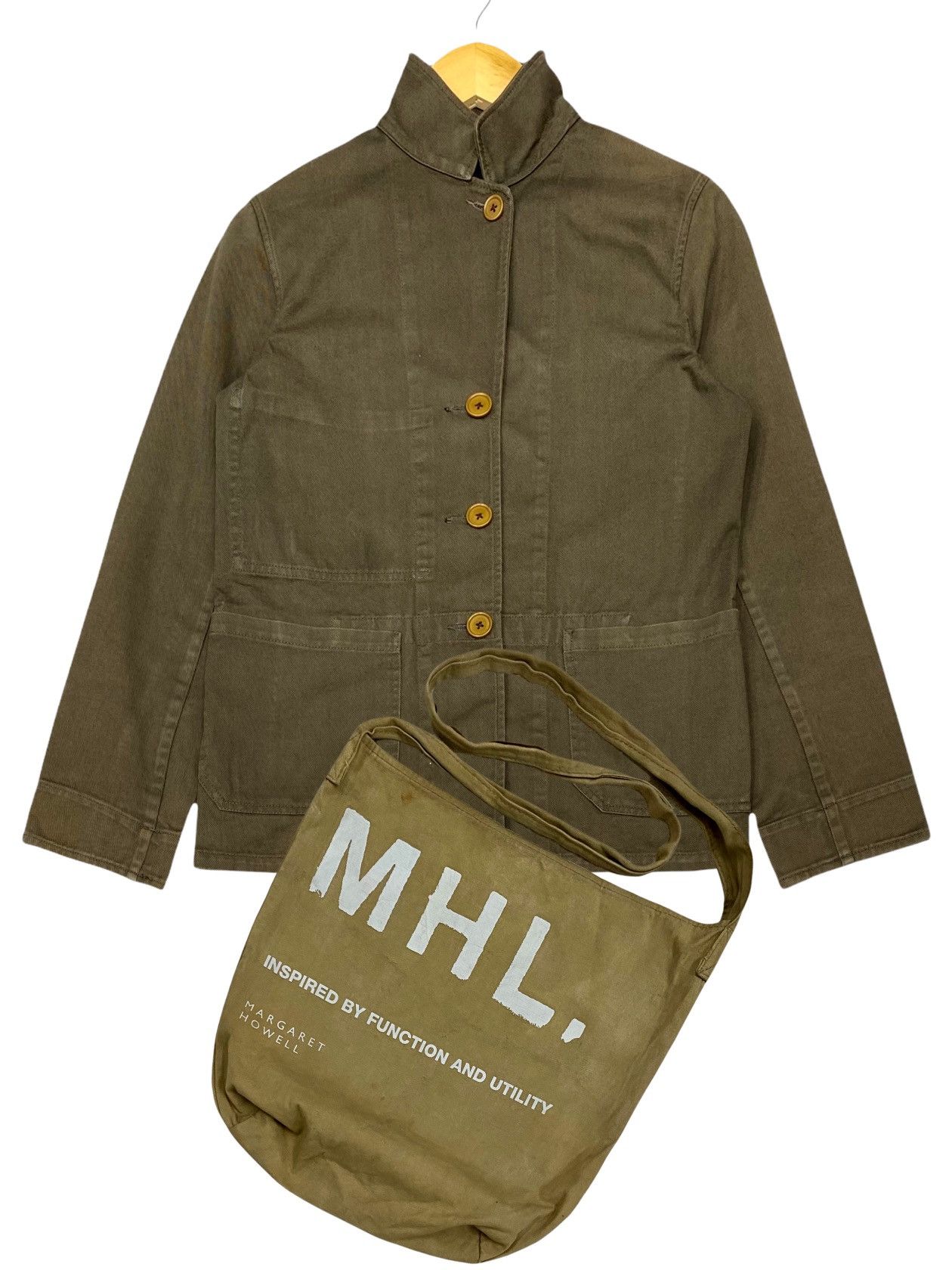 Margaret Howell VTG MHL MARGARET HOWELL ENGLAND BROWN JACKET + TOTE BAG Size US S / EU 44-46 / 1 - 1 Thumbnail