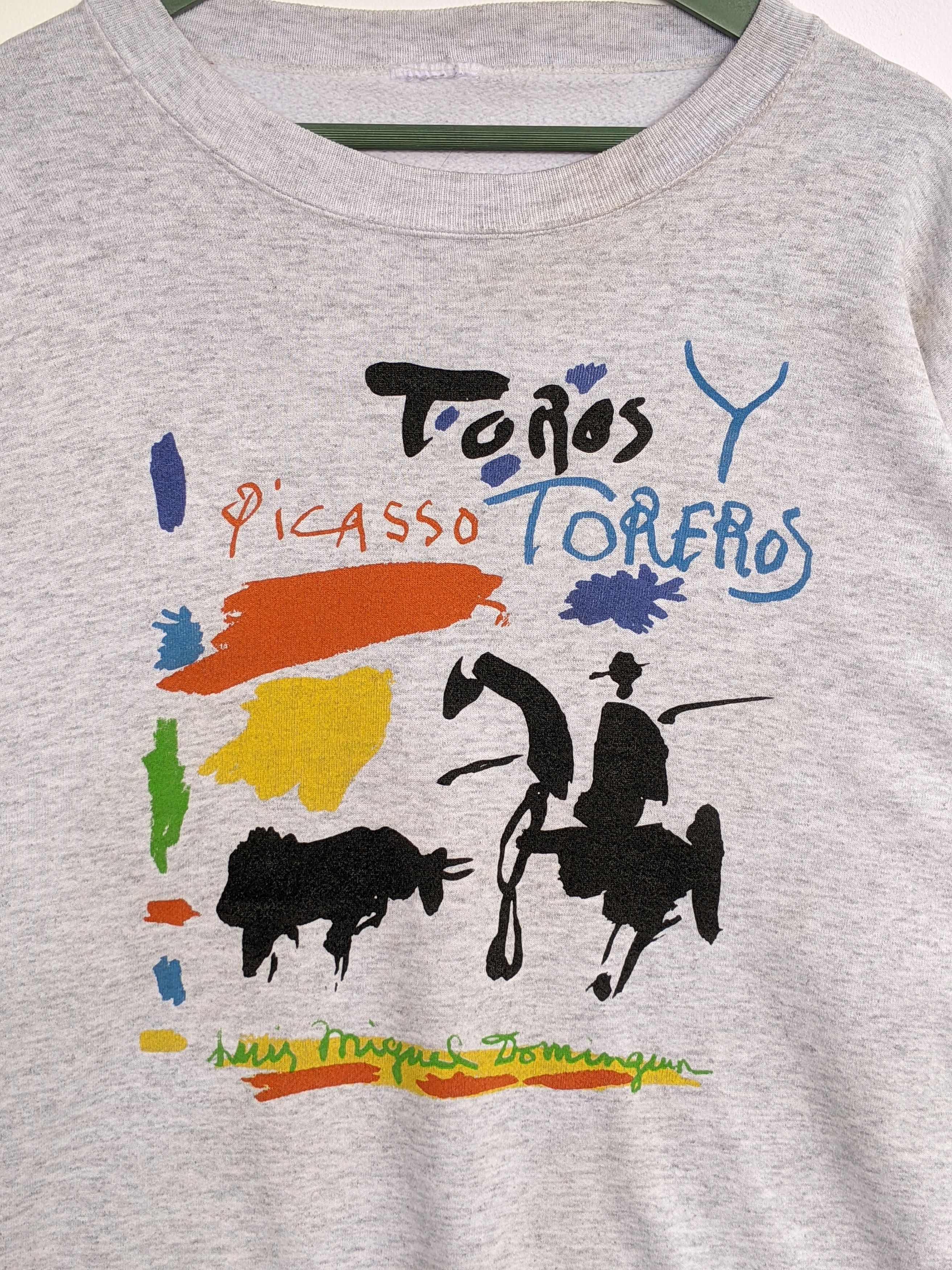 Vintage Vintage Pablo Picasso Art Sweatshirt Size US L / EU 52-54 / 3 - 3 Thumbnail
