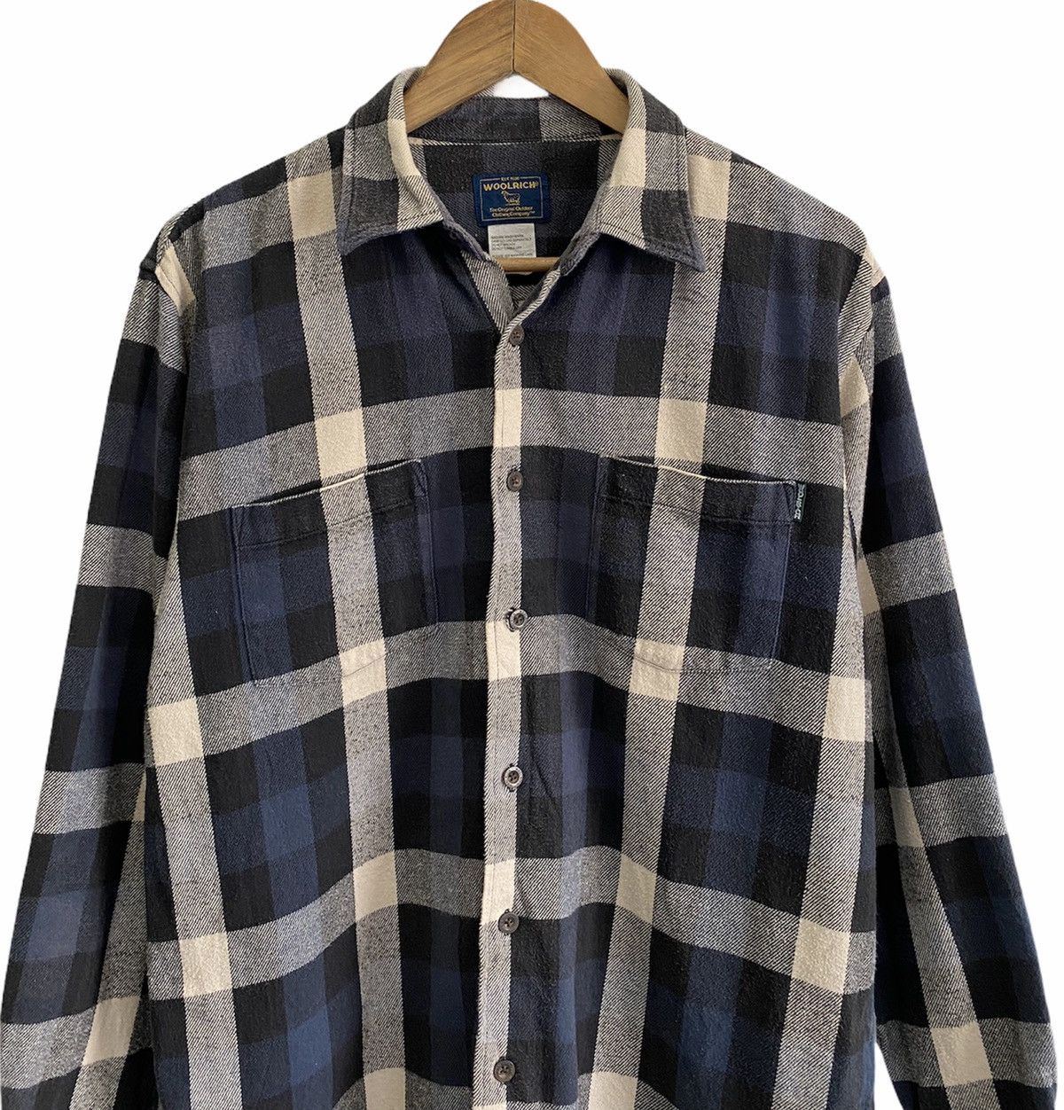 Engineered Garments × Woolrich Woolen Mills Vintage Woolrich Usa Flannel Check Plaid Button Up Ls Shirt Size US M / EU 48-50 / 2 - 2 Thumbnail