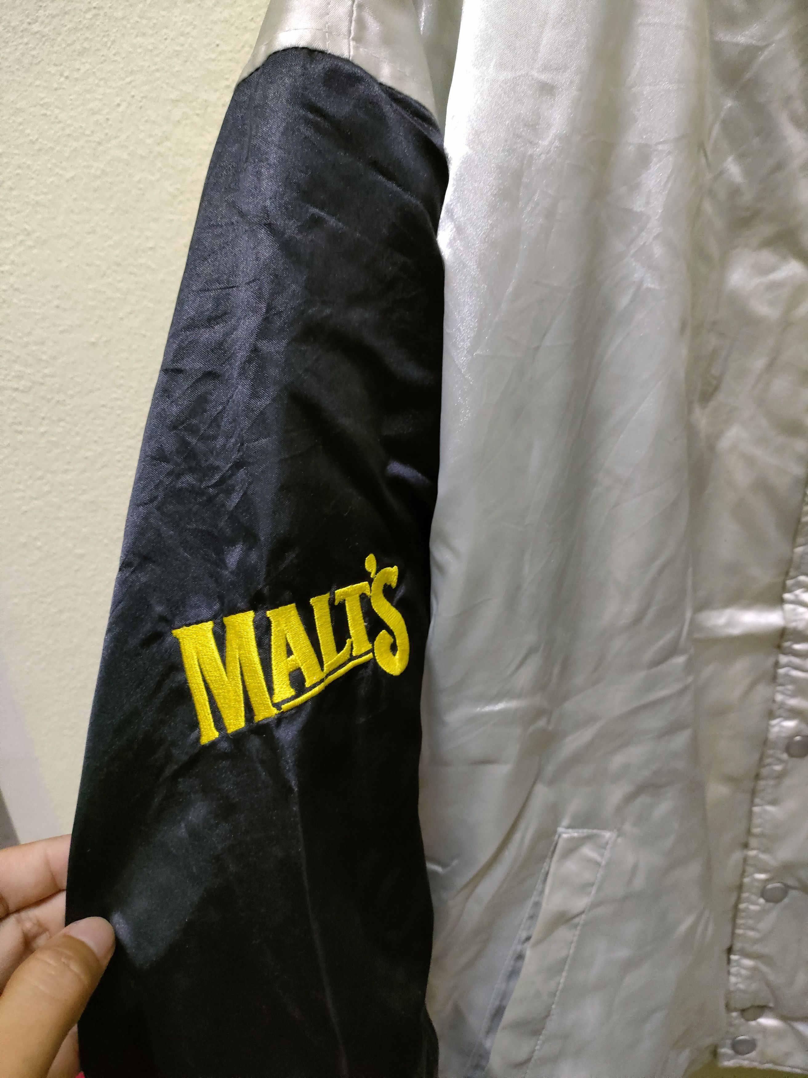 MLB × Vintage Malt's Baseball Team Bomber Jacket Size US L / EU 52-54 / 3 - 4 Thumbnail