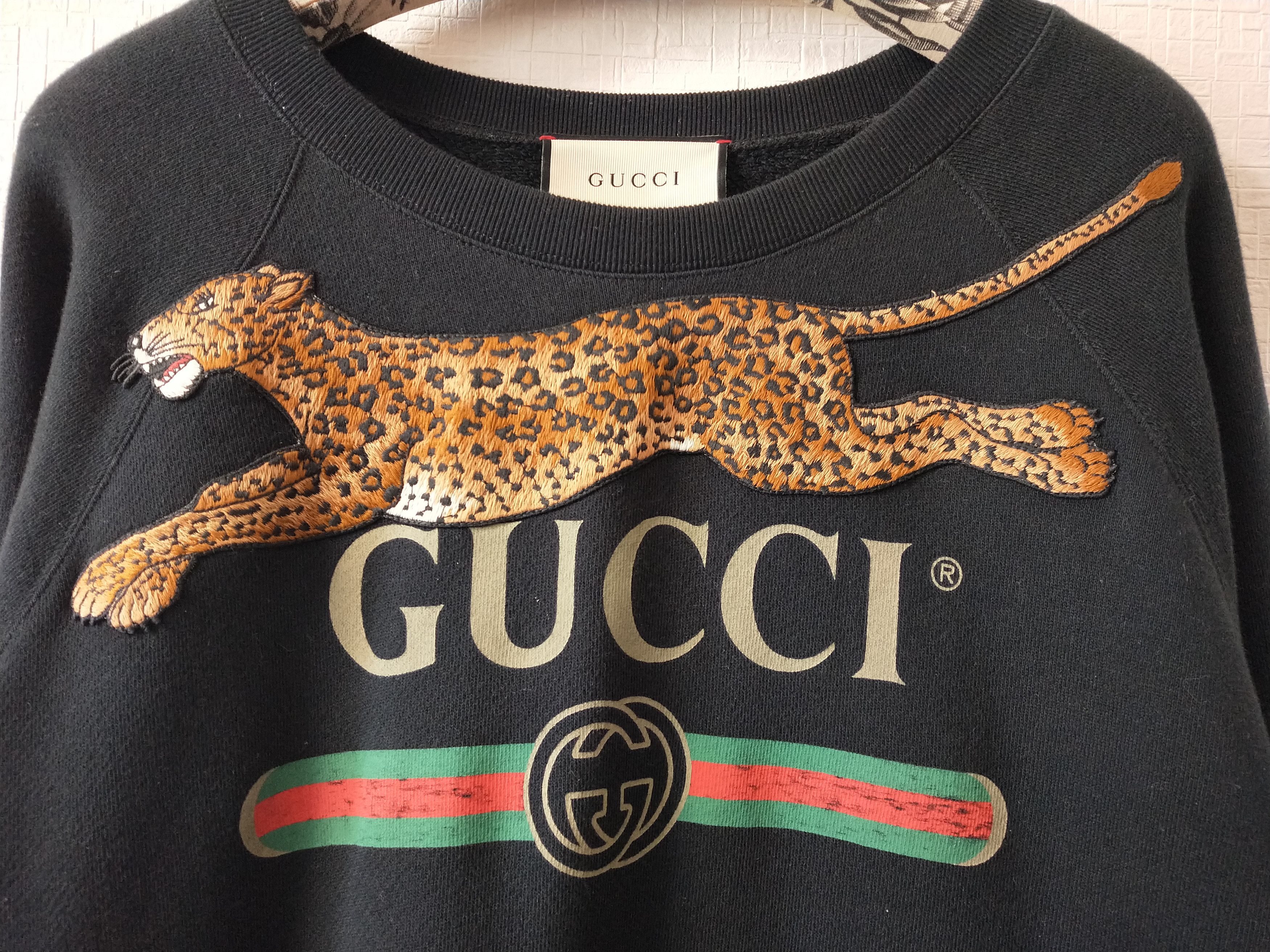 Gucci Leopard Logo Sweatshirt Size US M / EU 48-50 / 2 - 3 Thumbnail