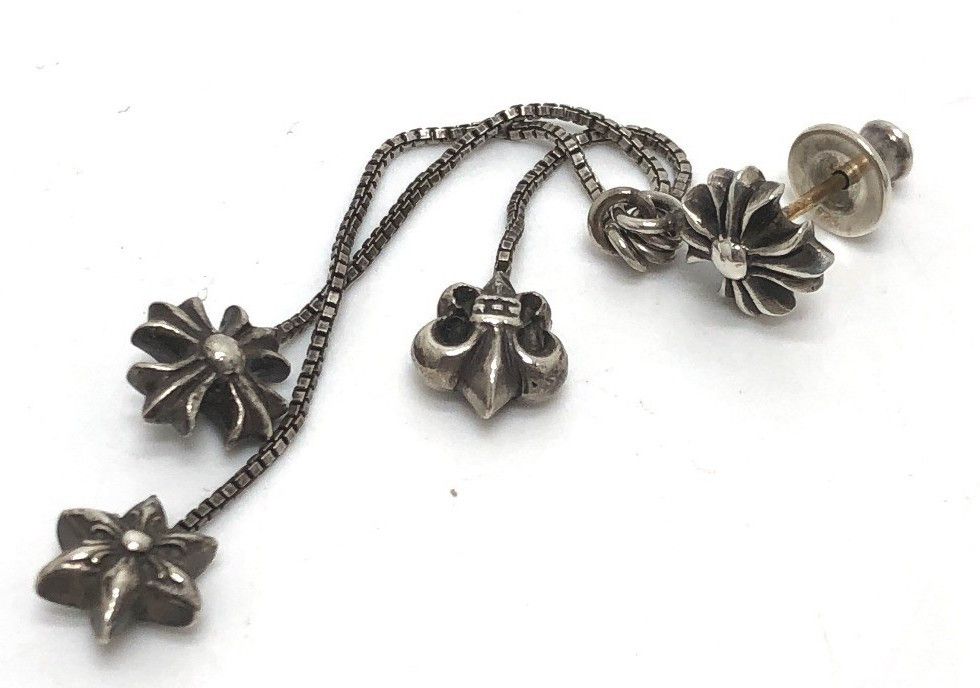image of Chrome Hearts Flare Earring in Silver, Women's