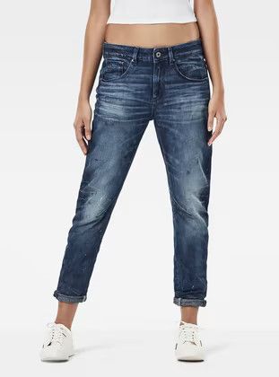 G-Star G-Star Raw Arc 3D Mid Waist Boyfriend Dark blue Jeans WMNS Size 29" - 1 Thumbnail