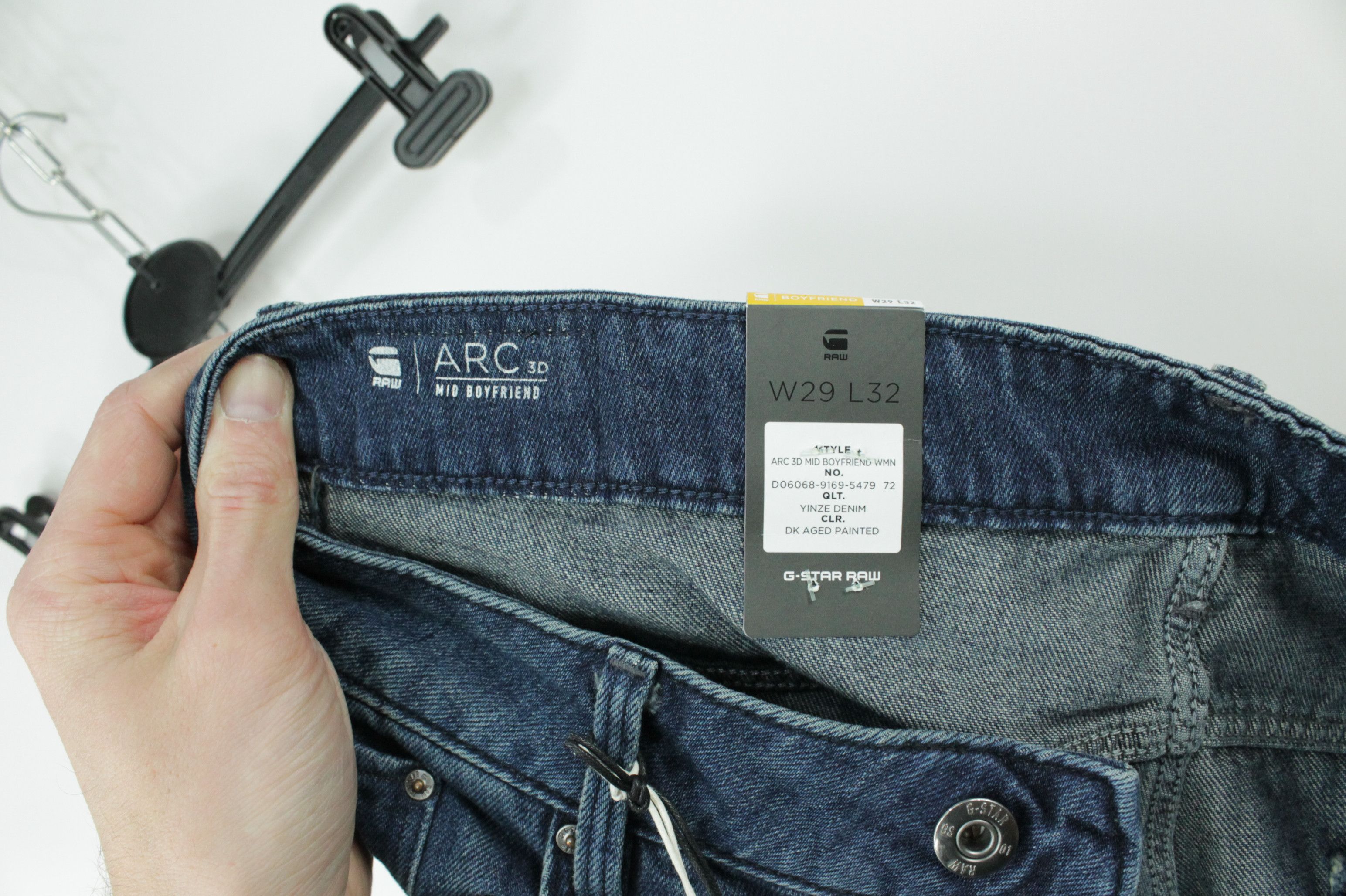 G-Star G-Star Raw Arc 3D Mid Waist Boyfriend Dark blue Jeans WMNS Size 29" - 10 Thumbnail