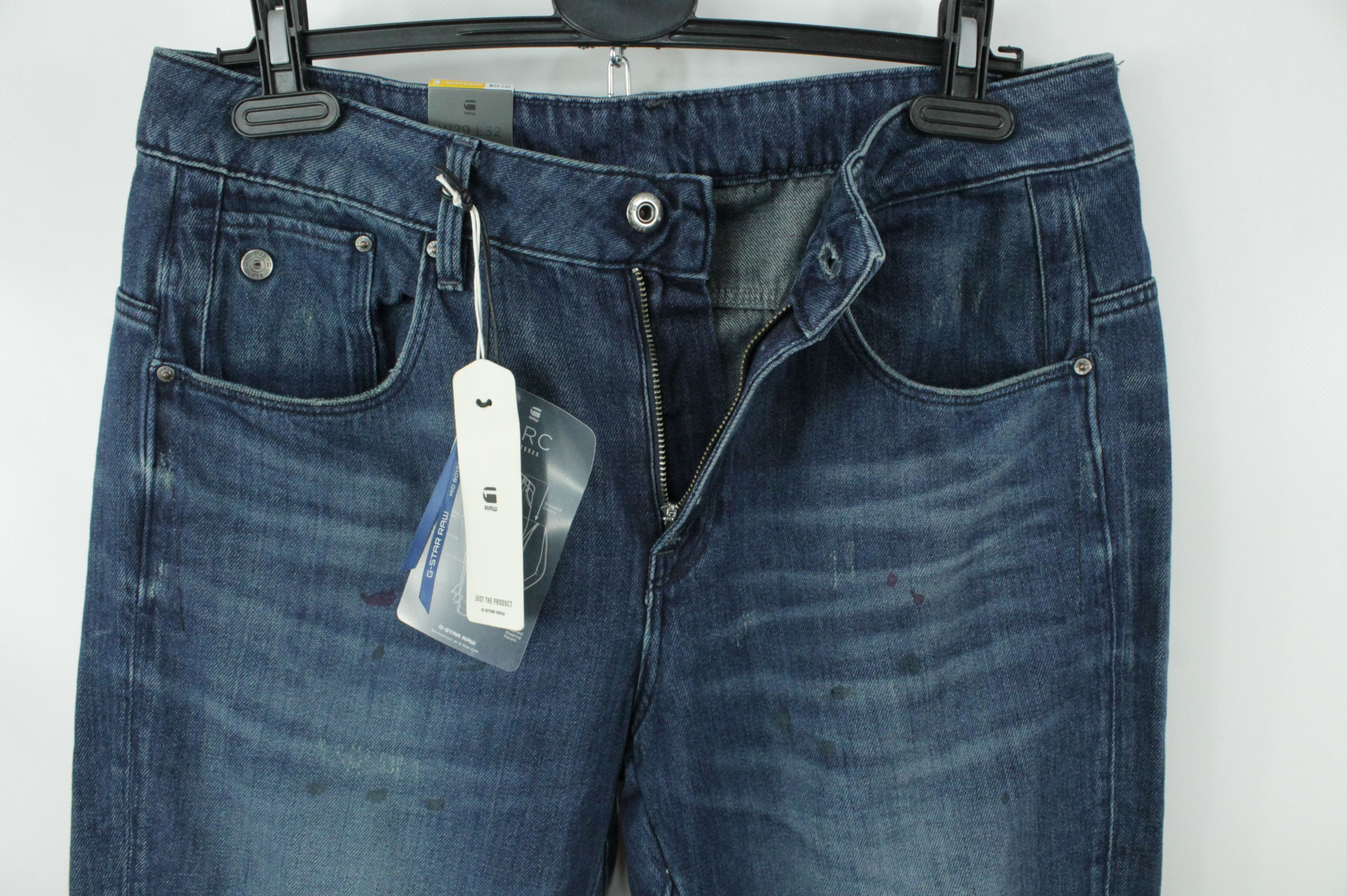 G-Star G-Star Raw Arc 3D Mid Waist Boyfriend Dark blue Jeans WMNS Size 29" - 7 Thumbnail
