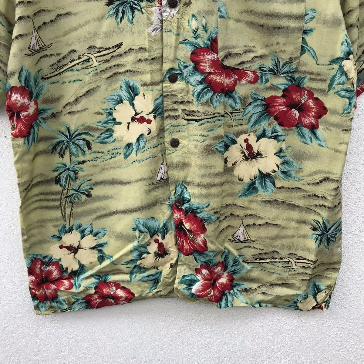 Vintage Lea Lea Coconut Rayon Hawaiian Shirts Size US L / EU 52-54 / 3 - 3 Thumbnail
